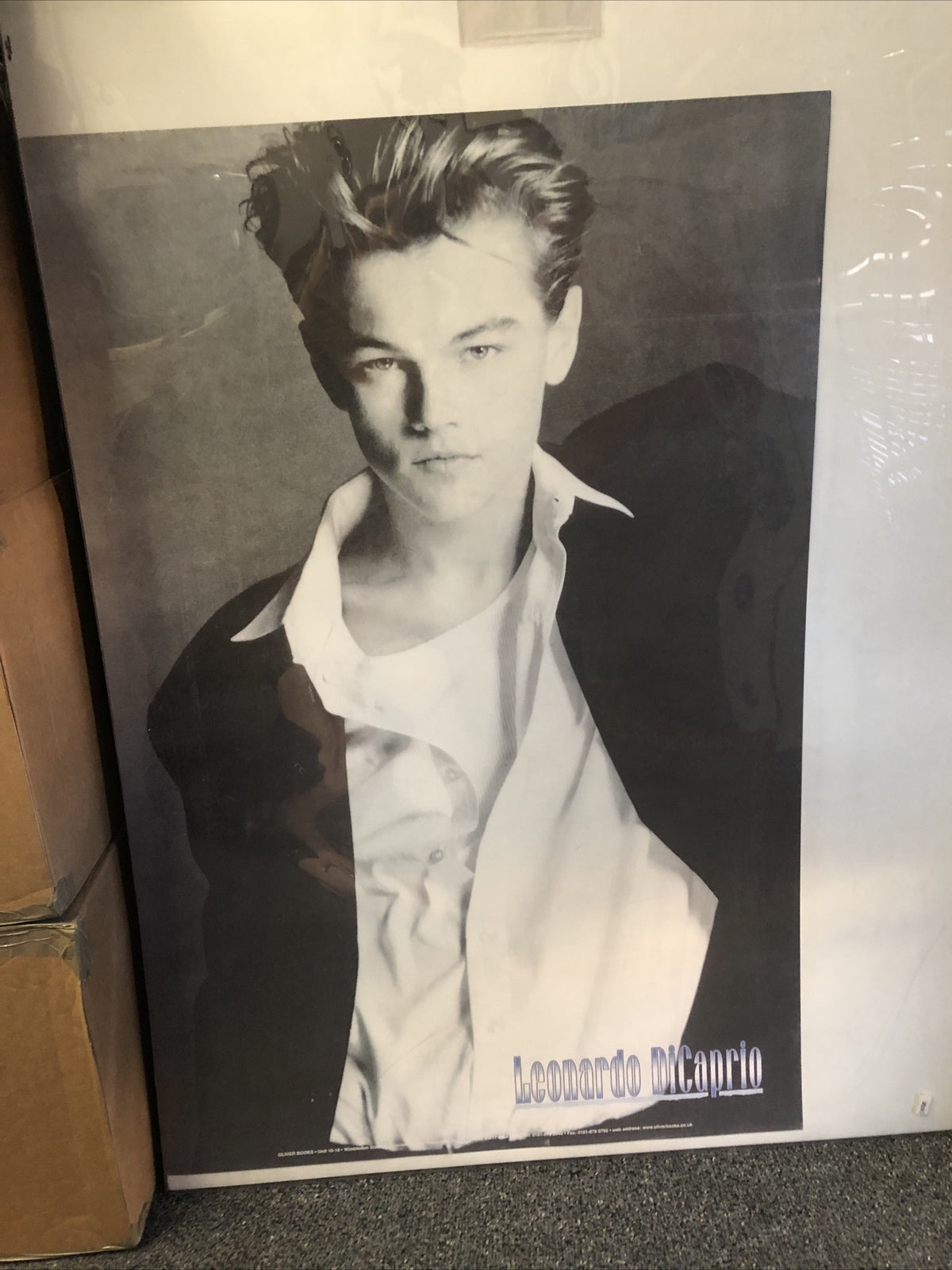 Vintage Young Leonardo DiCaprio Poster 35.5”x23.5”2