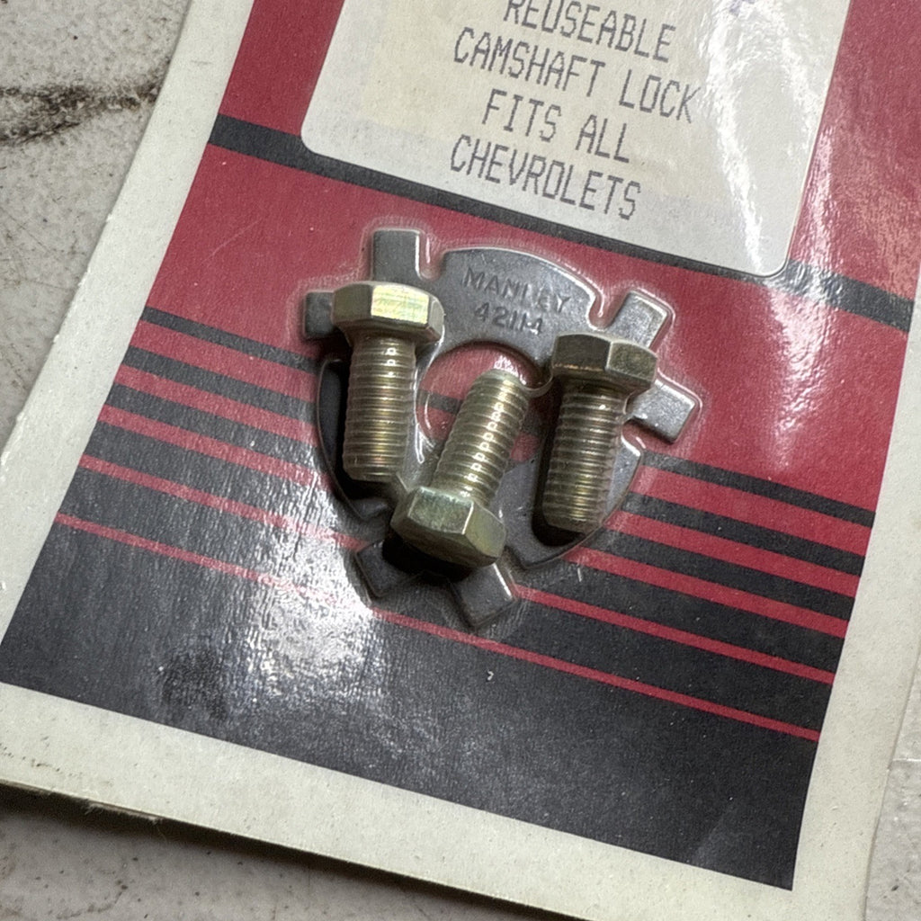 Camshaft Locking Plate - Bolts Included - Steel - For Chevy V6 / V8 - Kit 421142