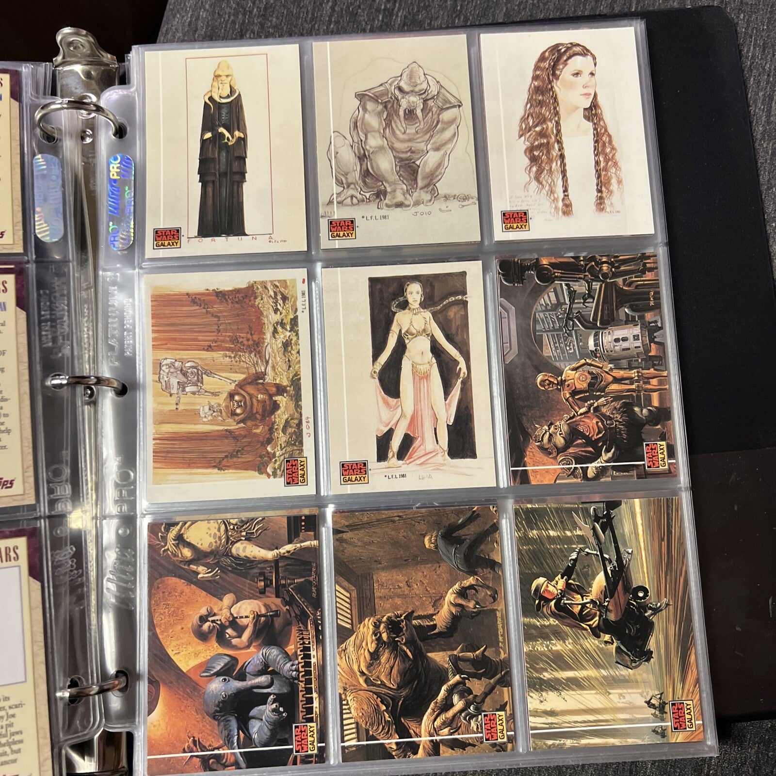 Lot of Vintage Star Wars Galaxy Trading Collectors Cards5