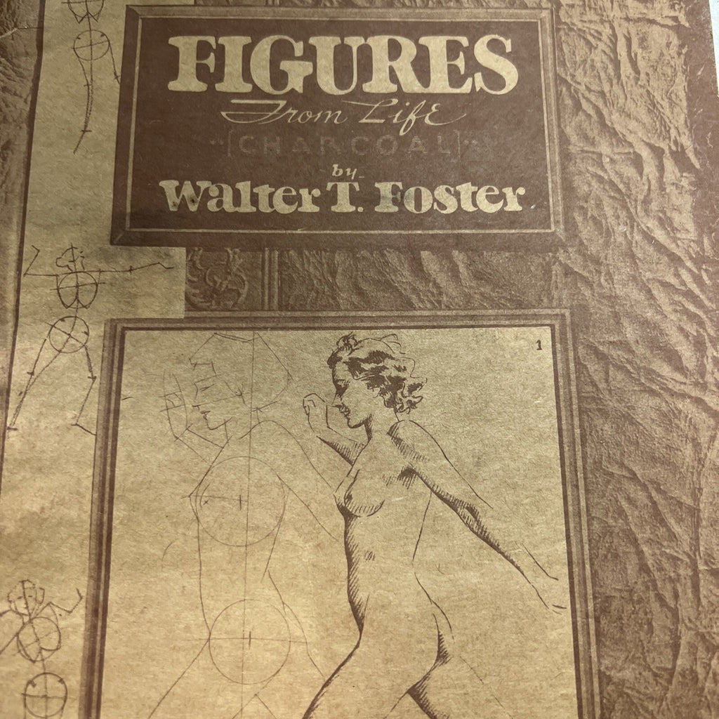 WALTER FOSTER ART BOOK RARE 1940'S  FIGURES FROM LIFE Vintage Art Books1