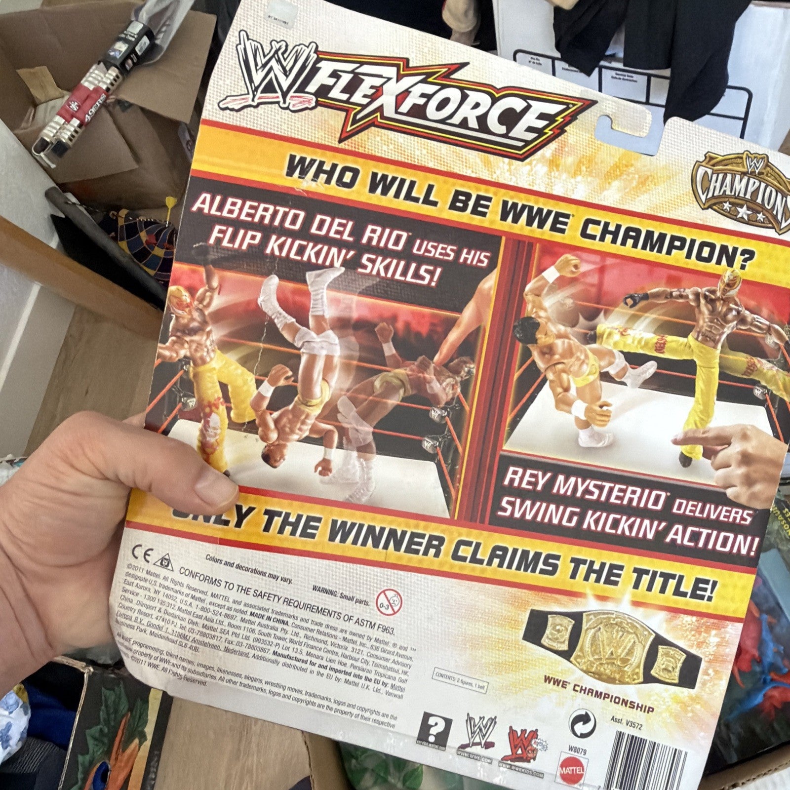 Mattel WWE Championship Match Alberto Del Rio Vs Rey Mysterio Flexforce Figures7