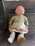 13.5” Antique Rare “Campbell Kid 1910” ! Comp And Cloth Jointed Body0