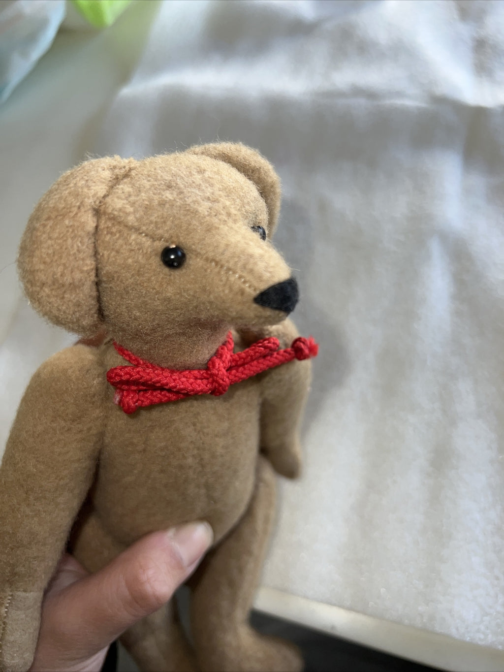 Cute Hand Made Vintage Bear 9” Steiff Style Felt3