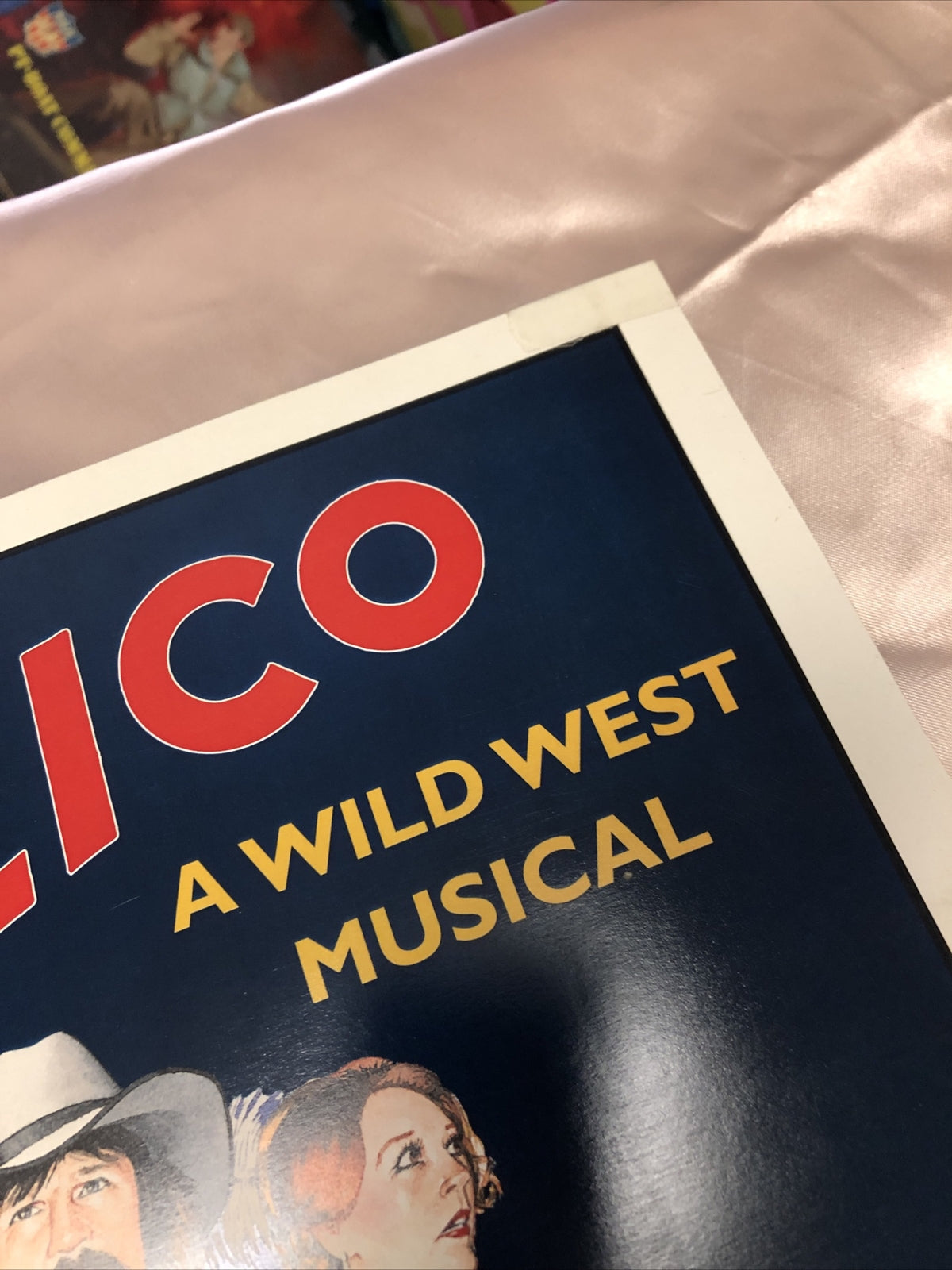 Vintage 1998 Calico Wild West Musical Poster Advertising 18”x12”3