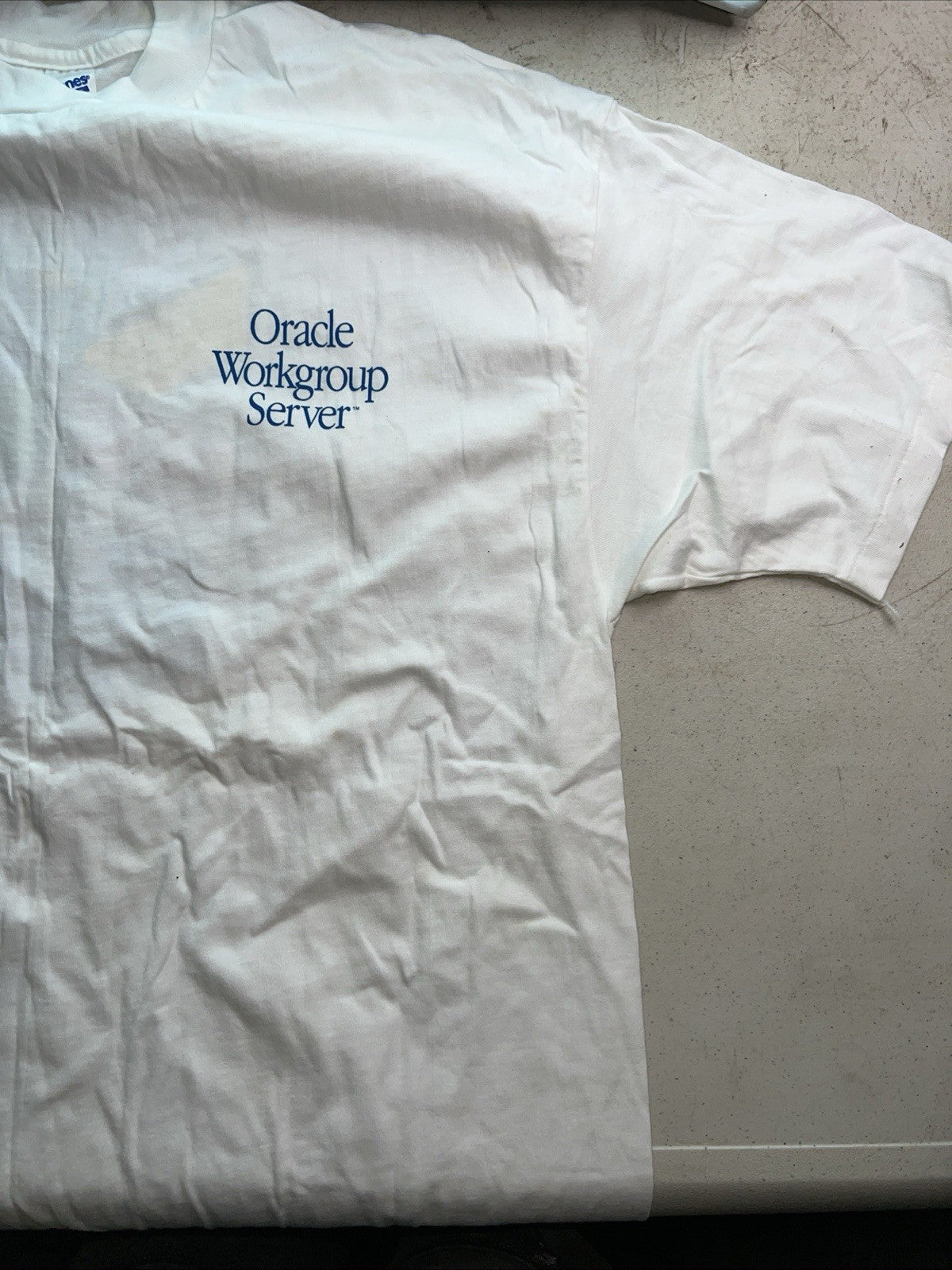 Vintage Oracle Workgroup Server “Stand Back " XL 90s Tech Promo T-Shirt1