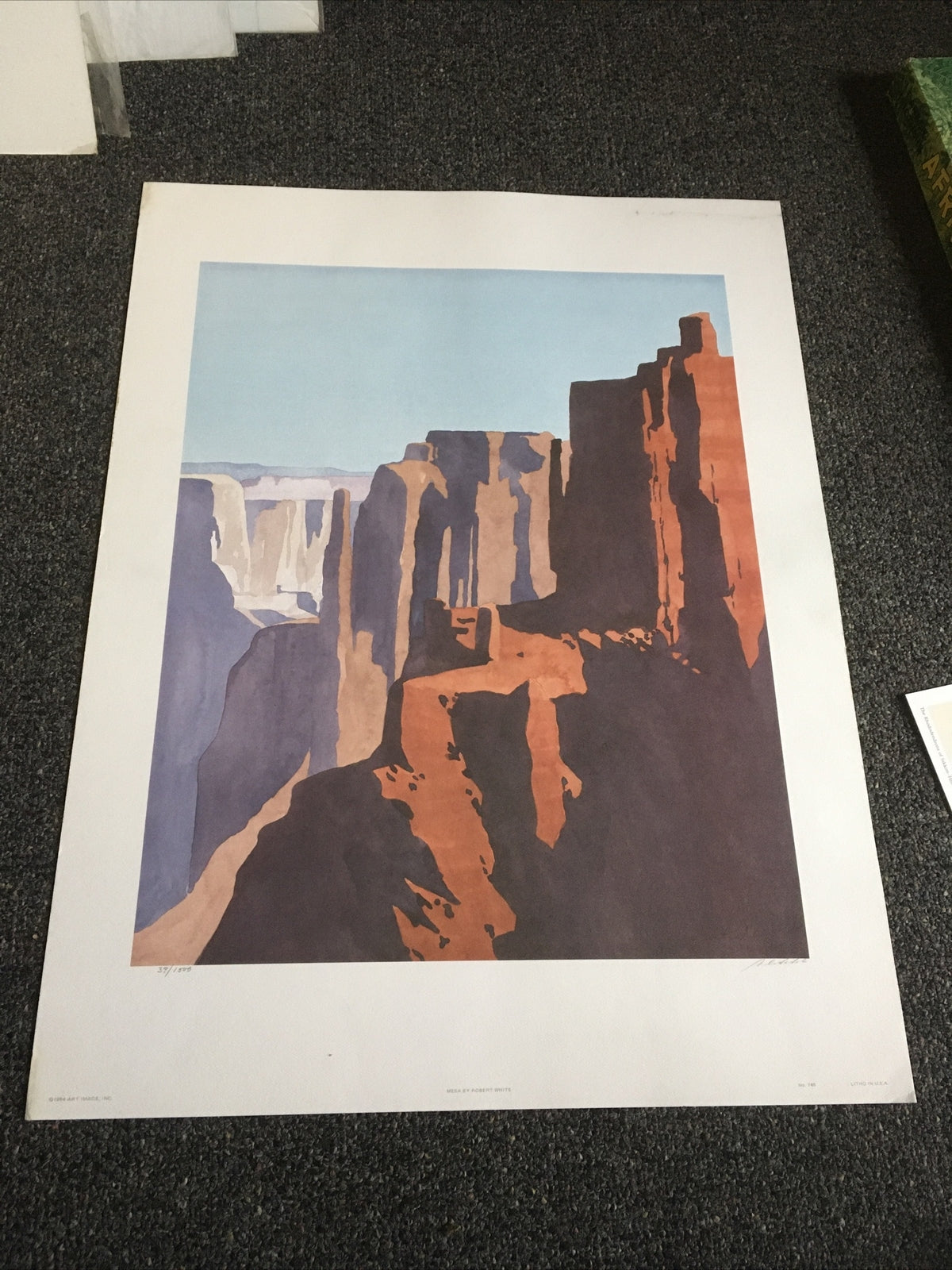 1984 Art Image “Mesa” By Robert White Signed And Numbered 39/15000