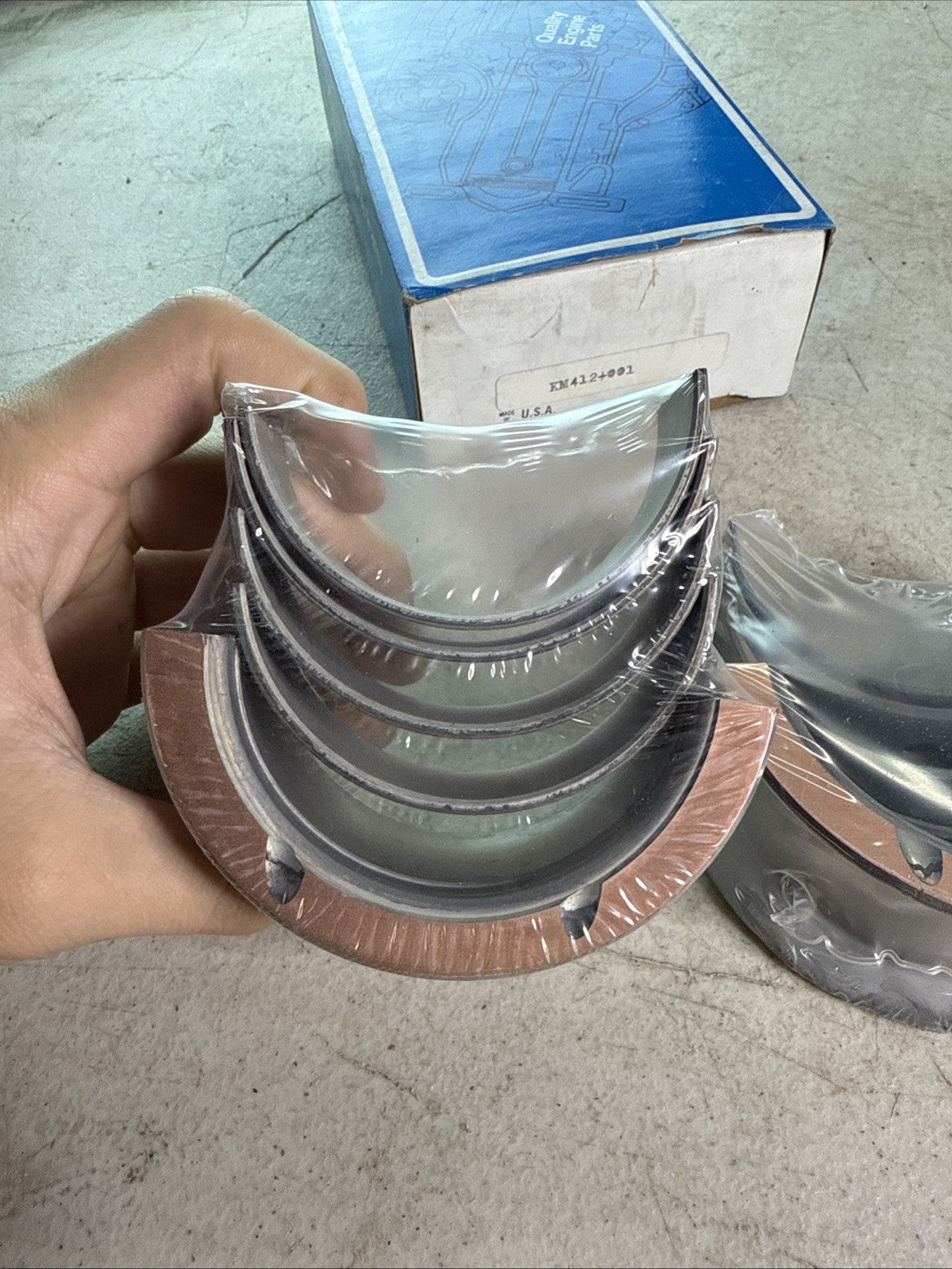 NEW Sealed Power KM412+001 Engine Crankshaft Bearings High Performance1