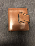 Vintage LODIS SPAIN BLACK & TAN LEATHER Quick Wallet0