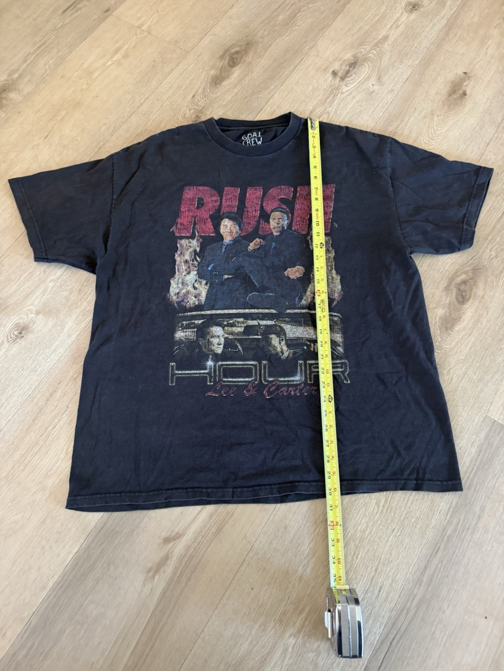 Vintage Rush Hour Movie Promo T Shirt XL Black Jackie Chan Chris Tucker3