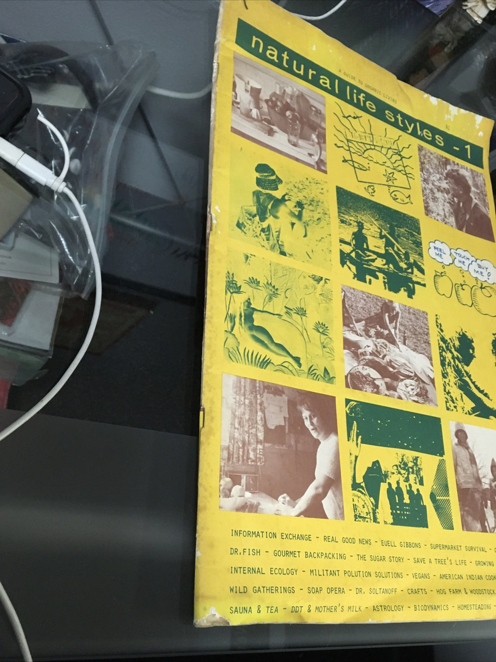Rare 1971 NATURAL LIFE STYLES #1 Guide to Organic Living Euell Gibbons Yoko Ono2