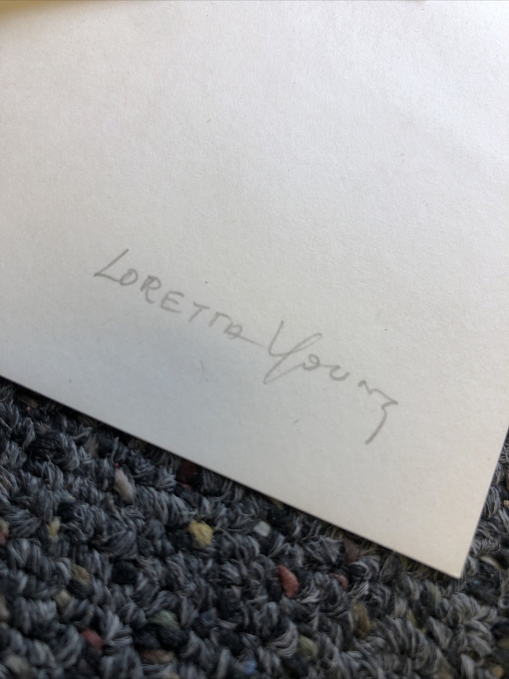 Rare Original Vintage Unpublished Photo Of LORETTA YOUNG 4”x3.5”4