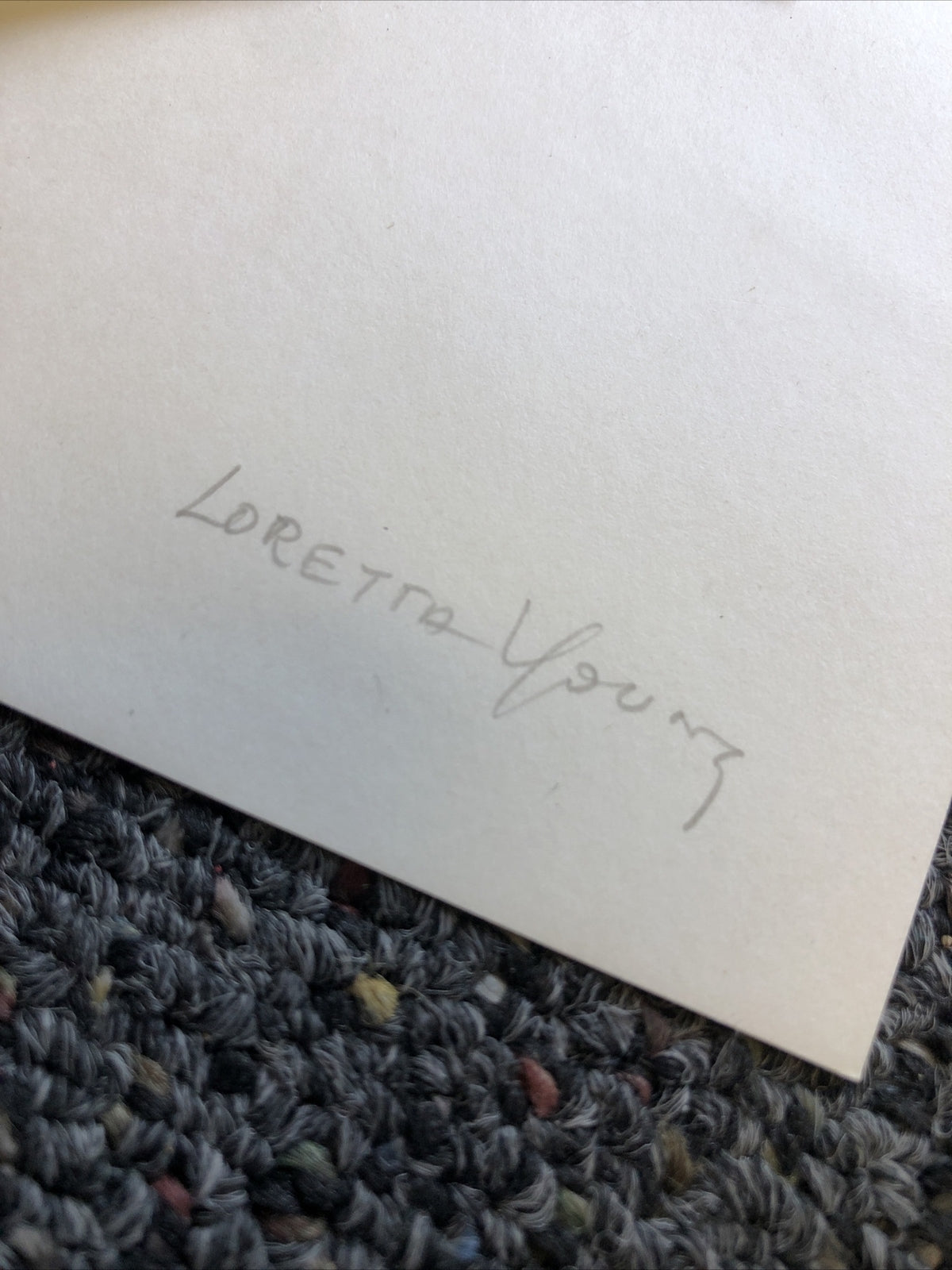 Rare Original Vintage Unpublished Photo Of LORETTA YOUNG 4”x3.5”4