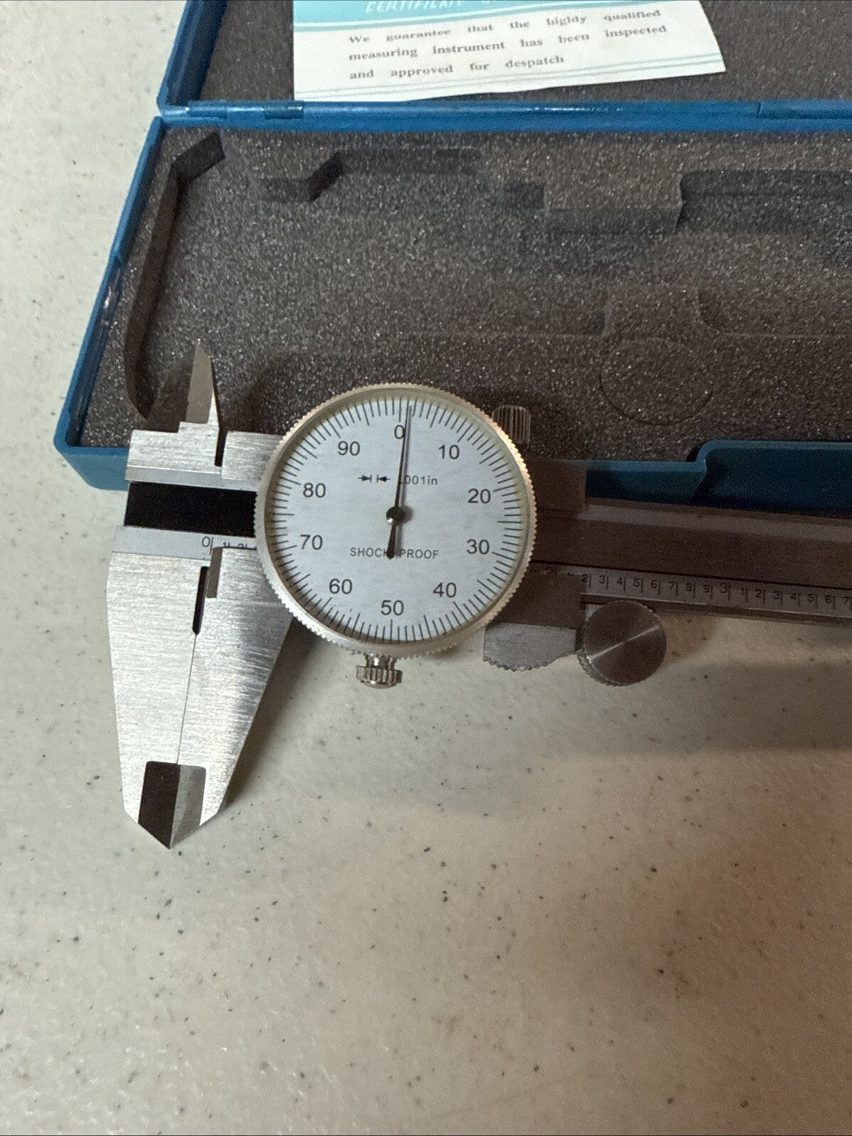 0-6" Steel Dial Caliper in Plastic, Fitted Case, New3