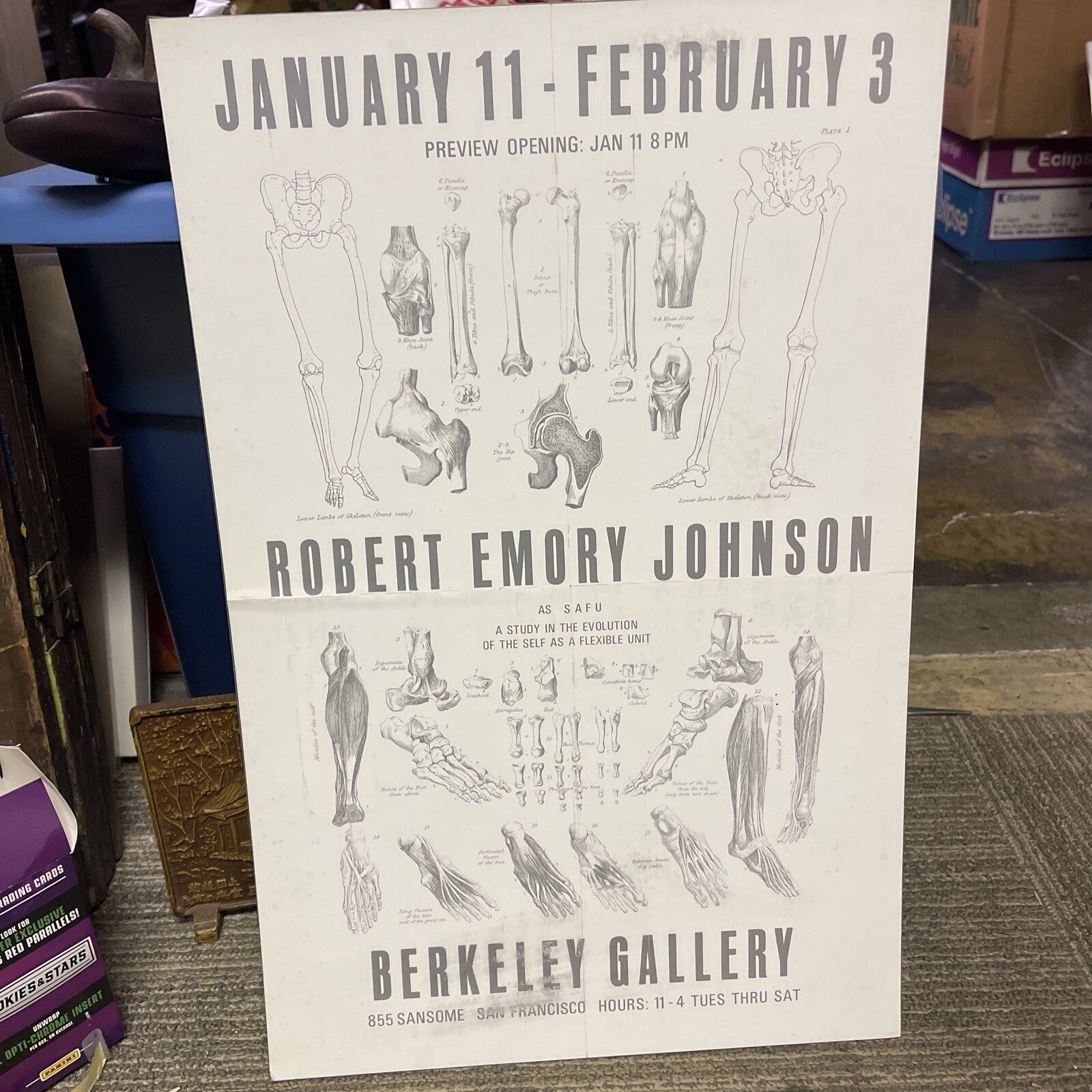 Robert Emory Johnson Jan 16 to Feb 3, 1960s Berkeley GALLERY Poster PRINT0