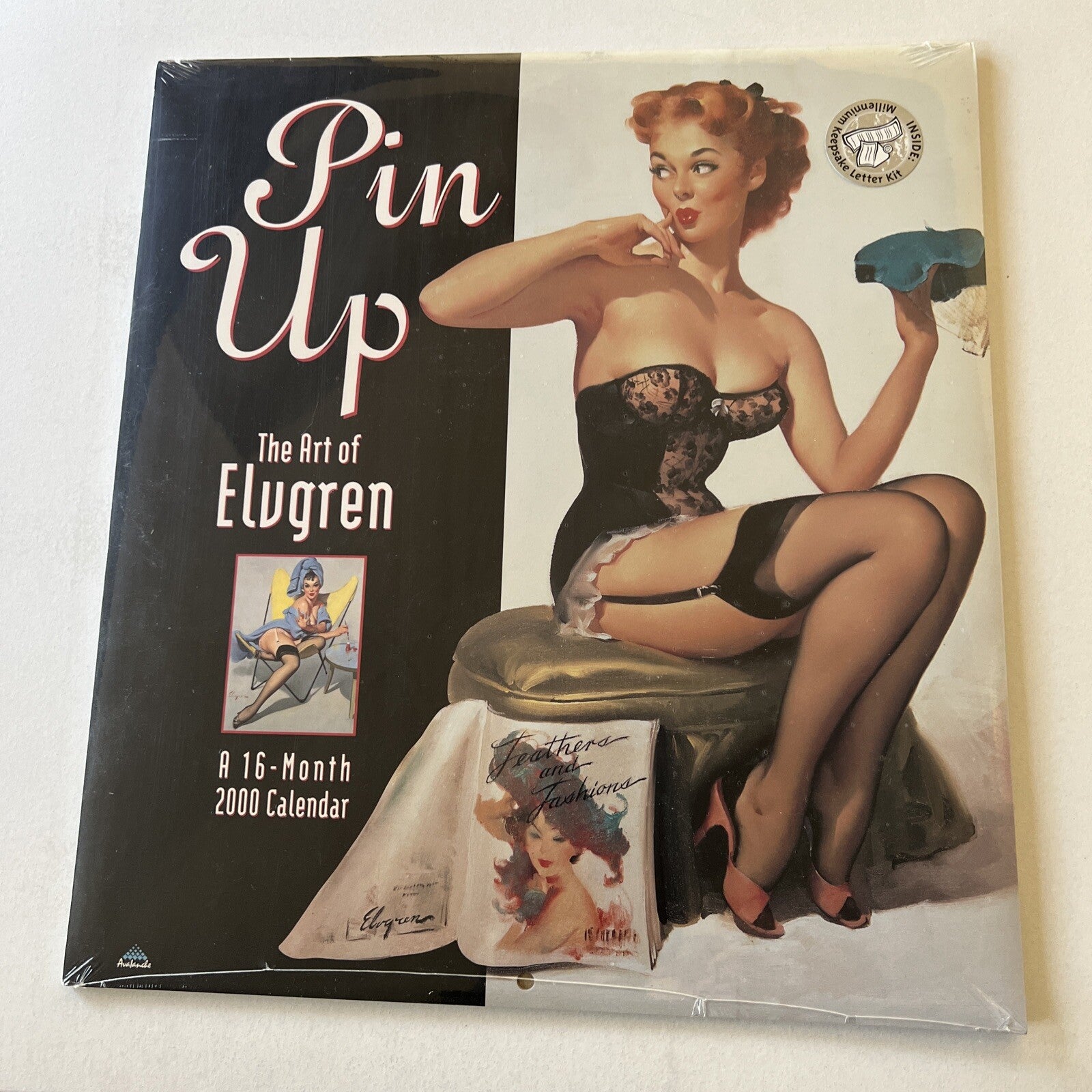 The Art of Elvgren 2000 Pin Up Calendar 16 Month, New 0