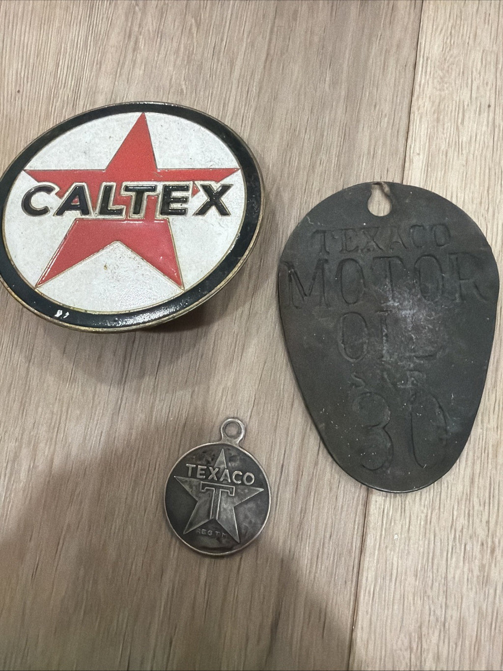 1940's Texaco Gas Oil Service Station Attendant Badge Tag Lot0