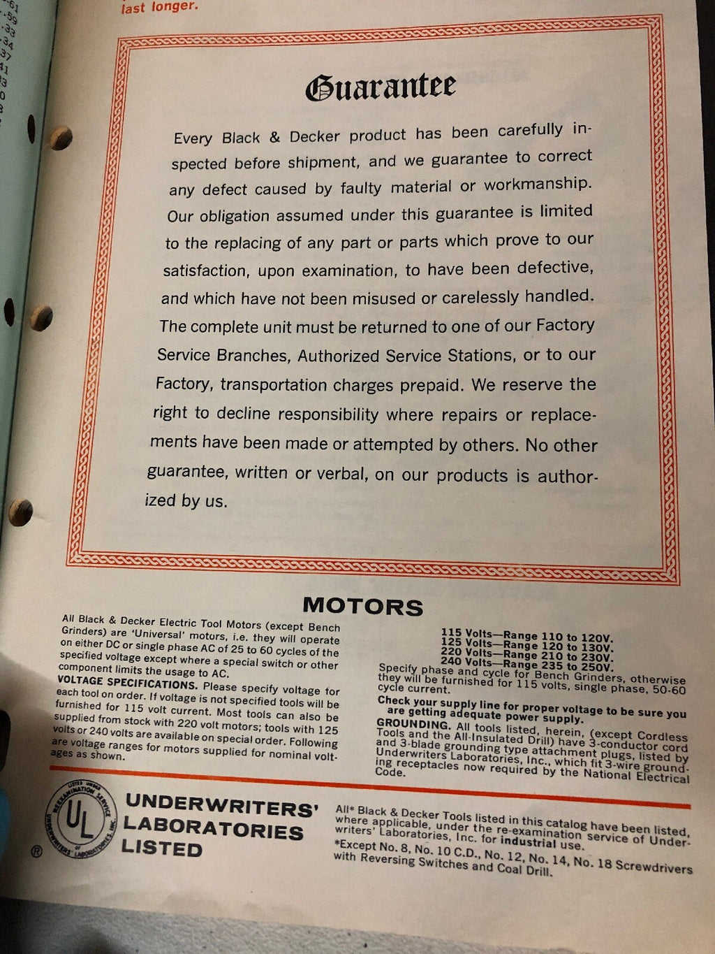 VTG 1965 Black & Decker catalog Quality Power Tools for Industry w/ Price List1