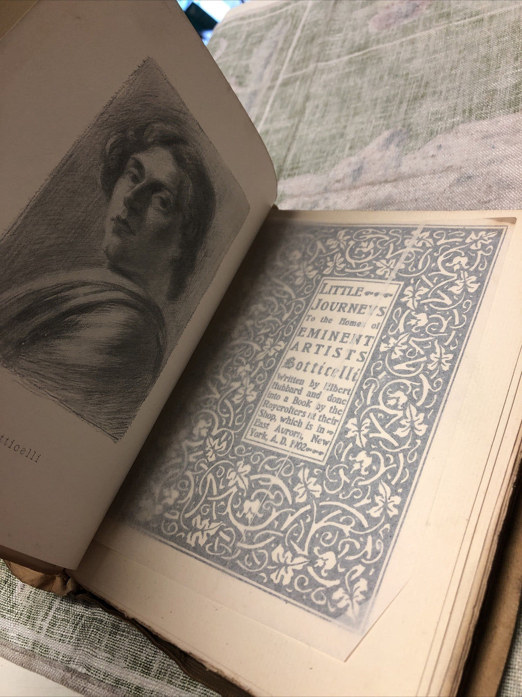 Antique Book 1902 Little Journeys To The Homes Of Eminent Artists Raphael Book 15