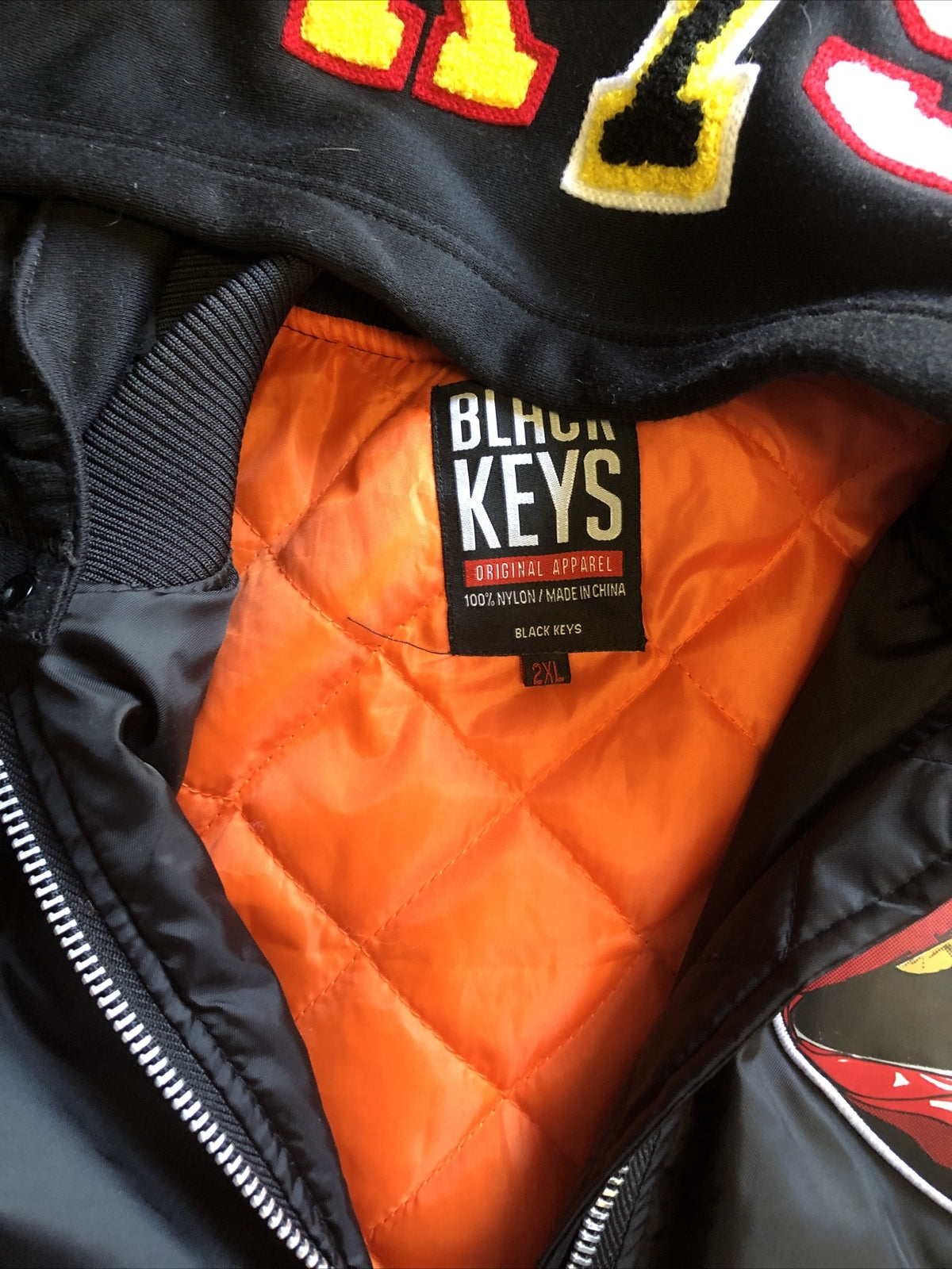 Men's Black Keys KYS Jacket with Detachable Hoody Do Or Die Size 2XL4