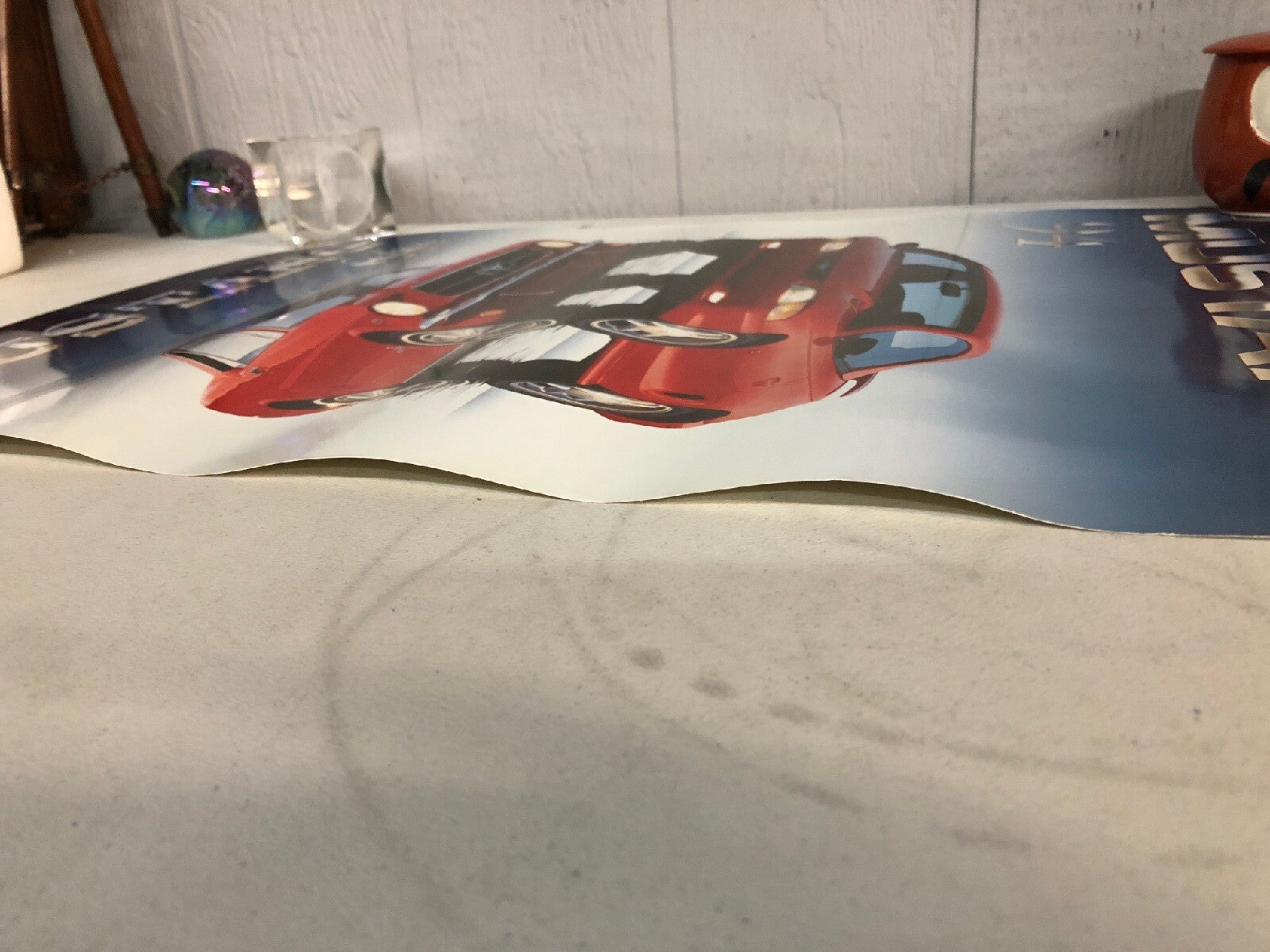 1994 and 64 1/2 FORD MUSTANG  19" x 24" Promotional POSTER Reflection Rare3
