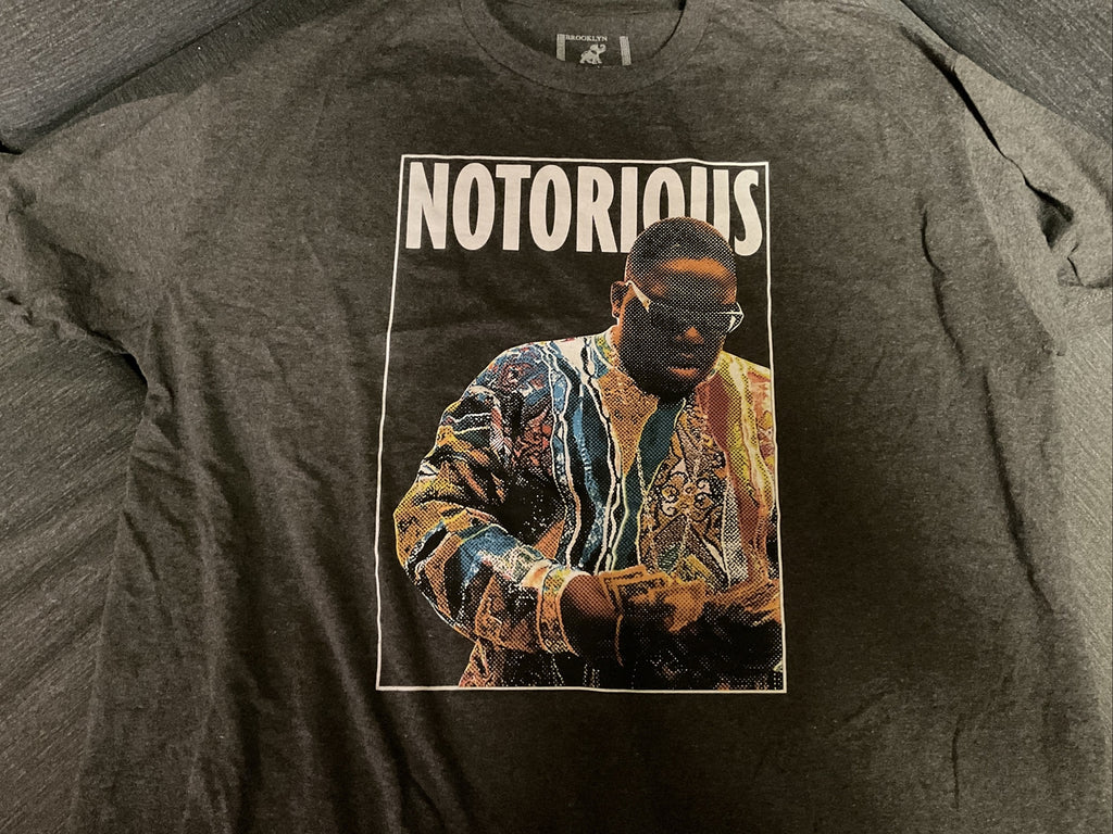 Brooklyn Mint x Notorious BIG T-Shirt Xl Gray 90s Music Rap Hip Hop Tee1