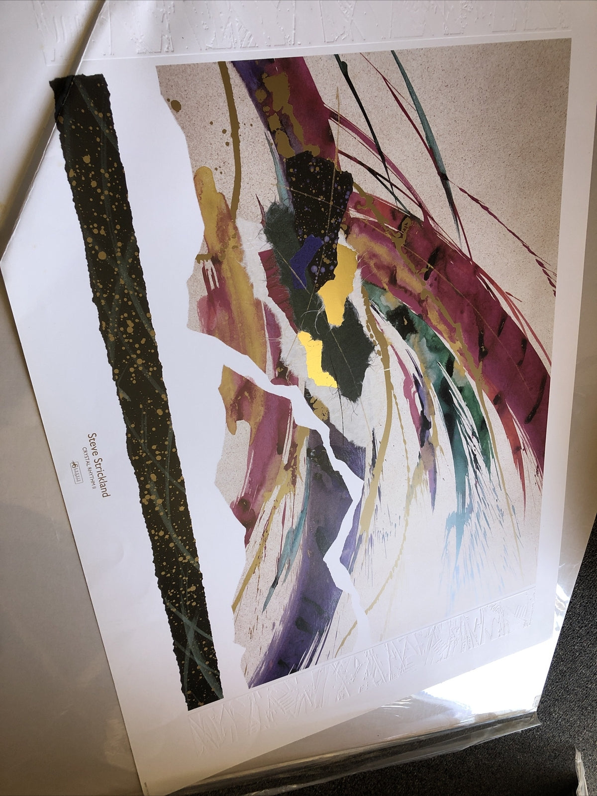 Steve Strickland 1993 “Crystal Rhythm II” Devon Editions 36”x24”7