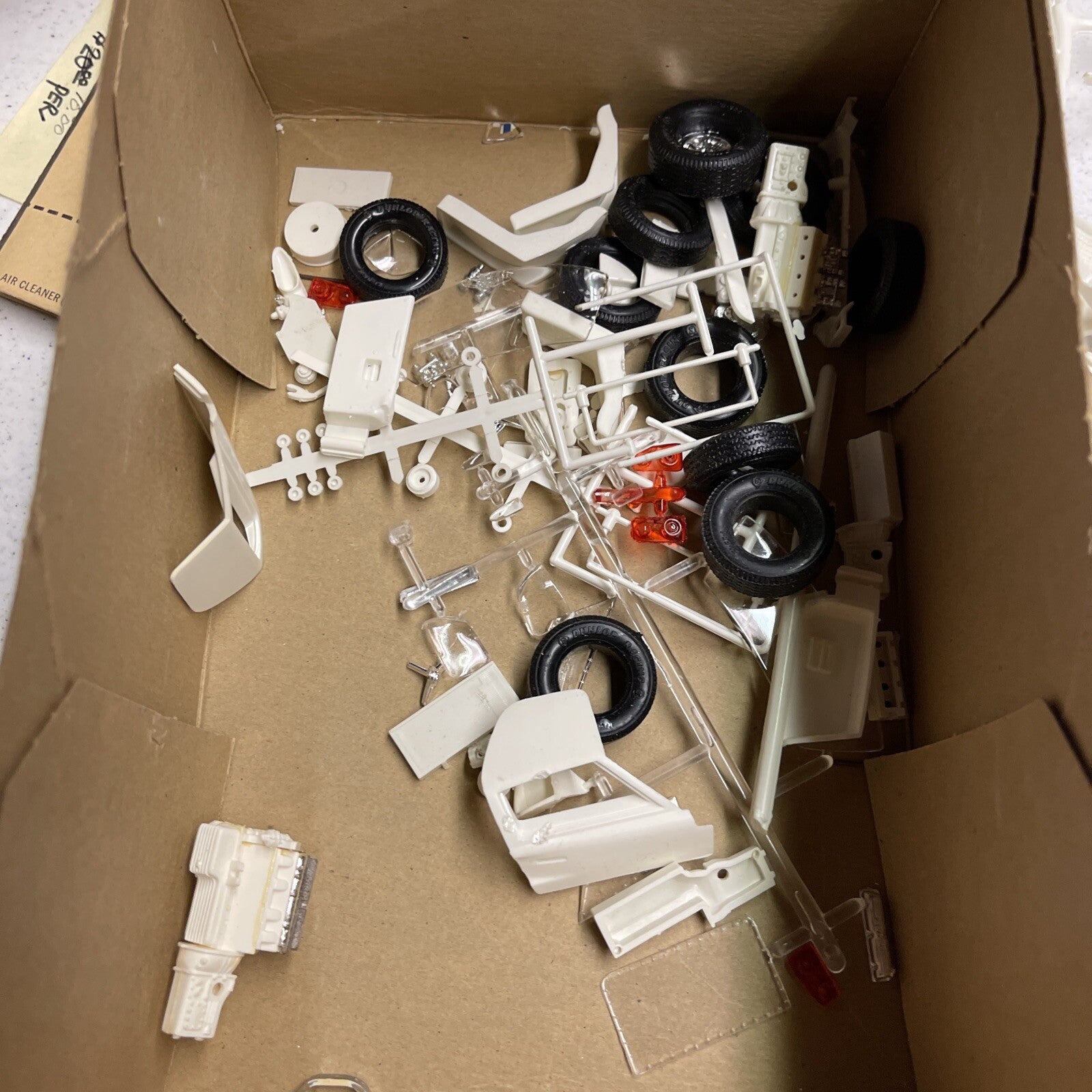 Original AMT Mark II Ford GT Lemans 1st Issue model kit Parts Lot8