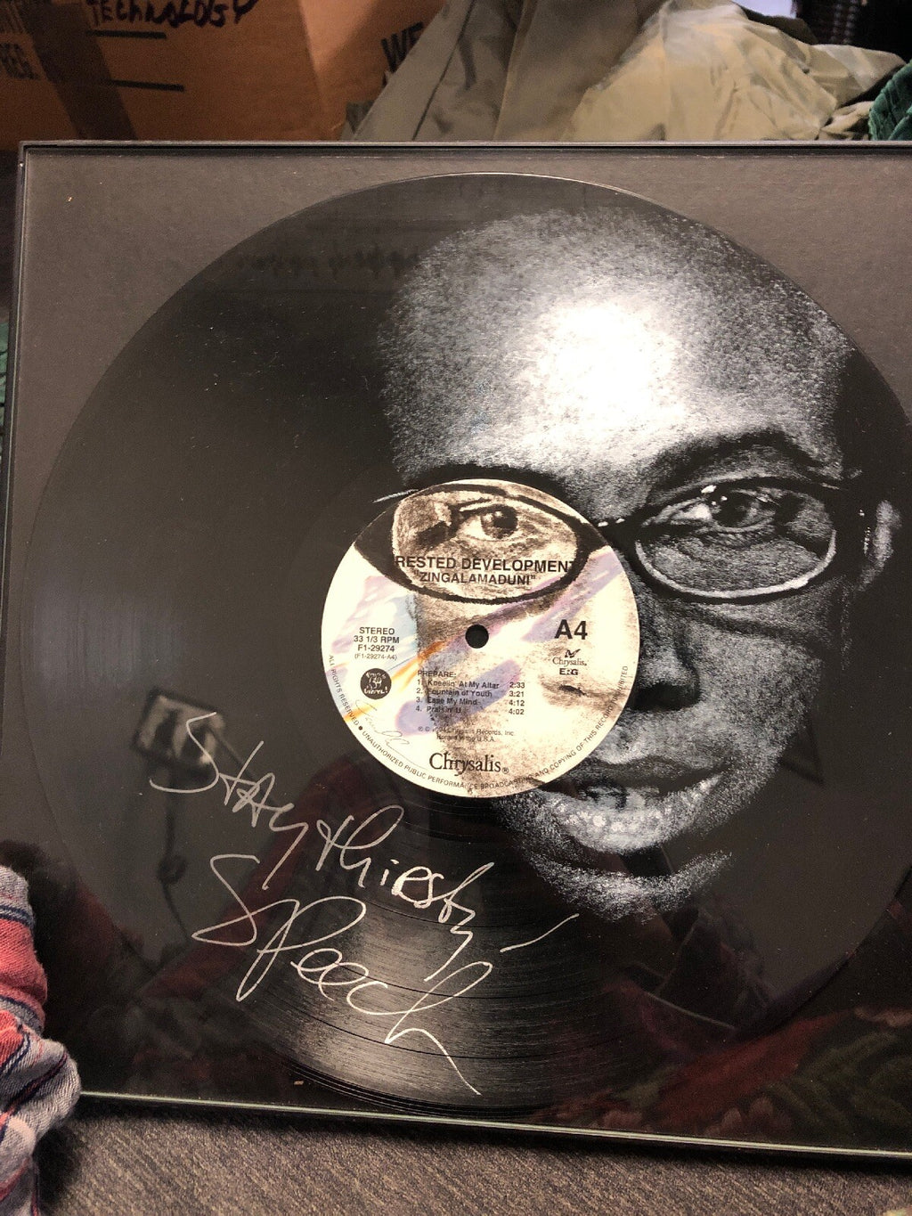RESTED DEVELOPMENT “Zingalamaduni” A4 Chrysalis Hip Hop Vinyl Signed1