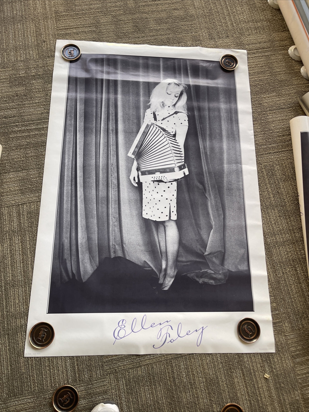 #190 1981 Ellen Foley Record Store Promo Poster 32” X 48”8