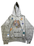 RARE ABC Advisory Board Crystals Hoodie XXL Grey Mushroom Graphic Comes Back To0
