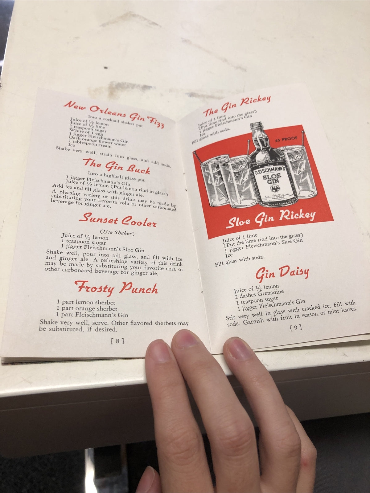 Vintage Black And White Mixer Manual Cocktail Spirits Alcohol Booklet  6x3.5"3
