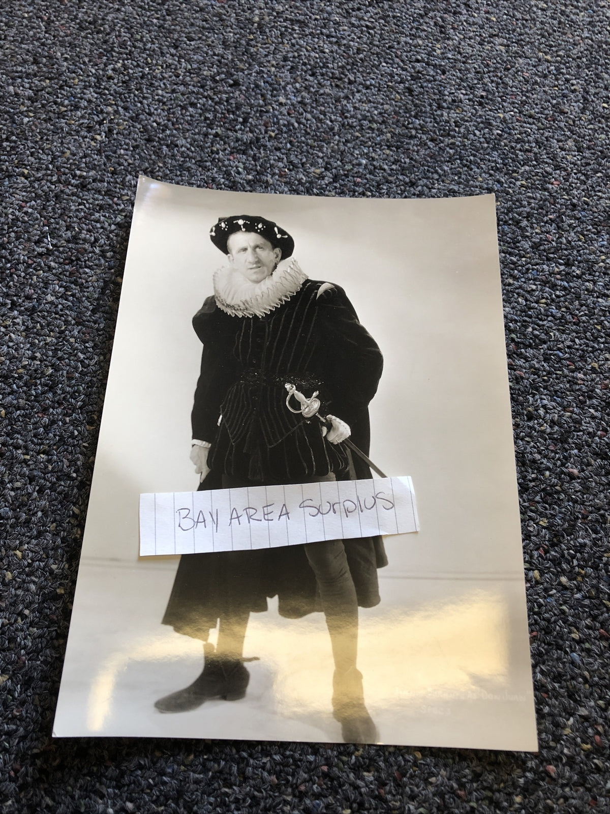 RARE Original Photo Of Jimmy Durante “Don Juan” Black/White Candid Shot 9”x6.5”1