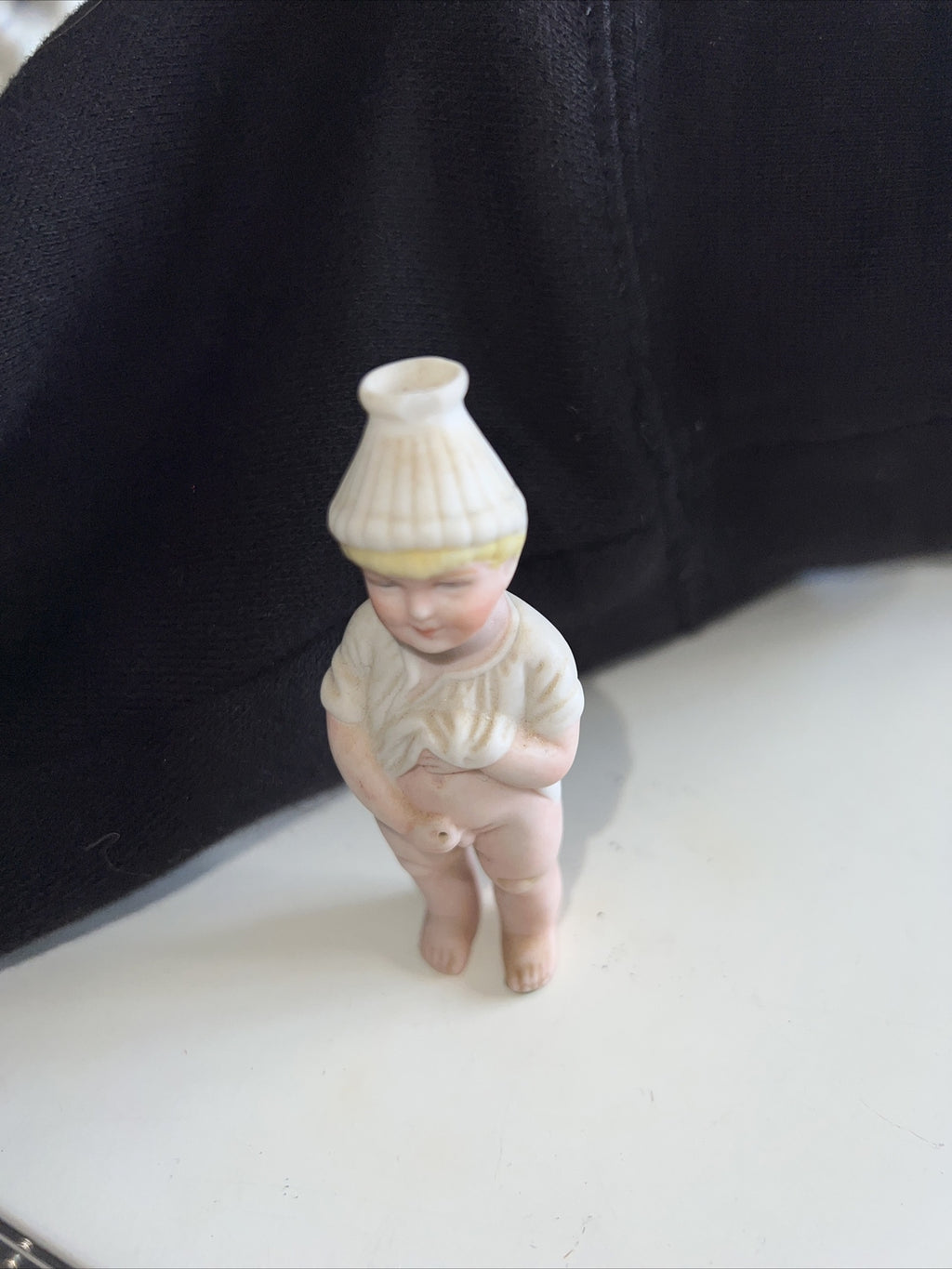 3” Antique German Bisque Naughty Character Boy “ Pee Pee “ Figure Unique2