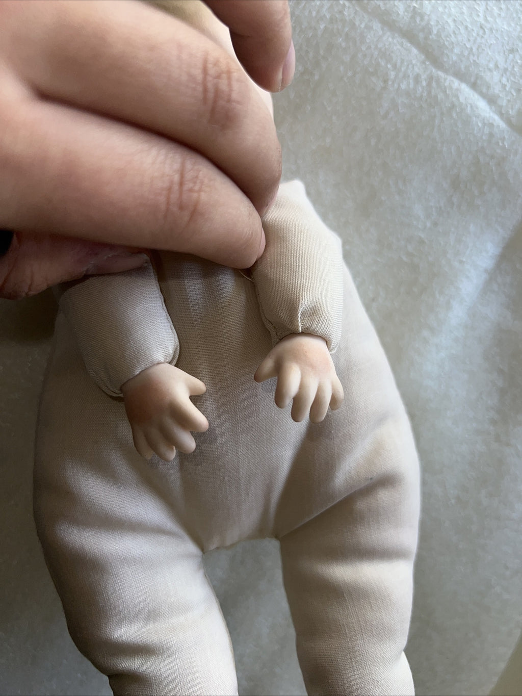 Vintage U.F.D.C Souvenir Baby Doll Nebraska 1972 7.5” Bisque Head3