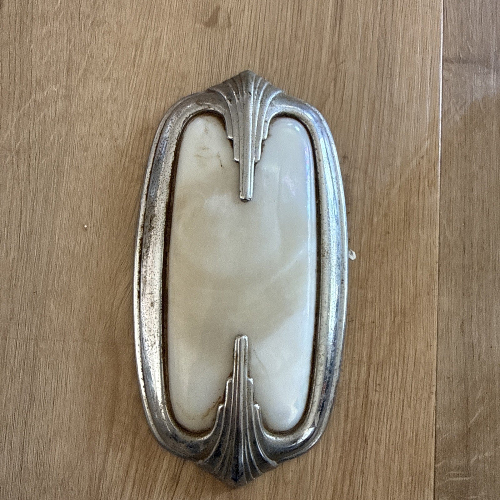 Vintage 1930/40's Buick Interior Dome Light Milk Glass Rat HotRod Art Deco Style2