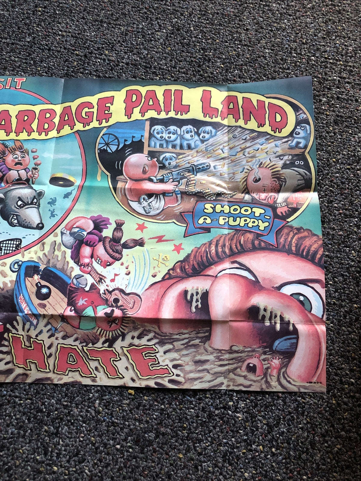 1986 Topps GARBAGE PAIL LAND POSTER 17”x12” No. 5 Of 182