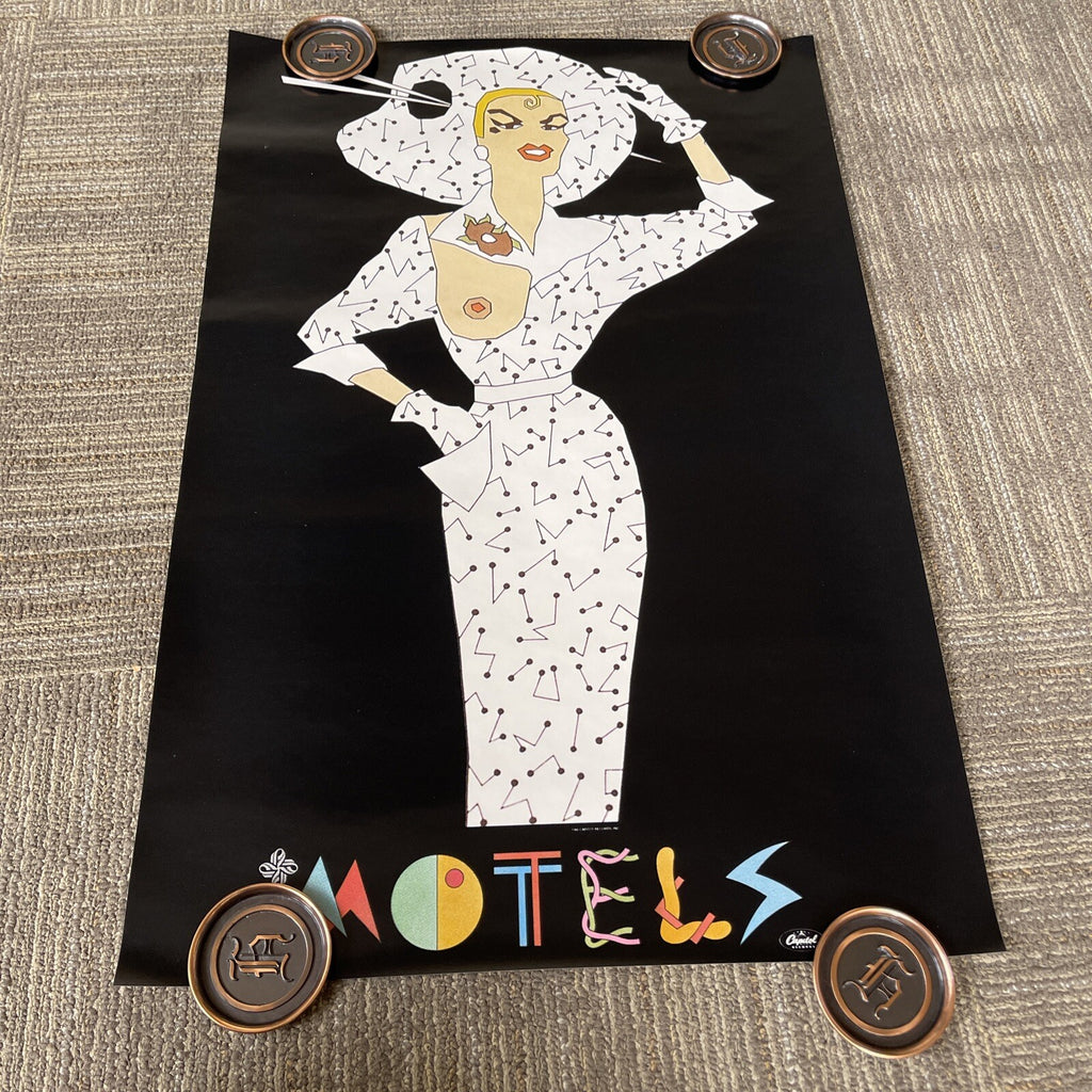 #155 1980 THE MOTELS Record Store PROMO POSTER 20” x 30” McM0