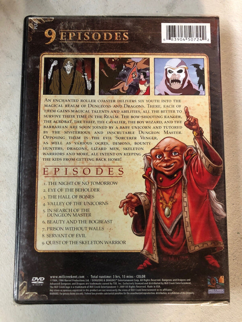 Dungeons & Dragons: The Animated Series DVD ( BEGINNINGS ) 9 Episodes2