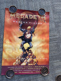 1991 MEGADETH, Rusted Pieces Record Store Promo POSTER 18” X 25” Double Sided0