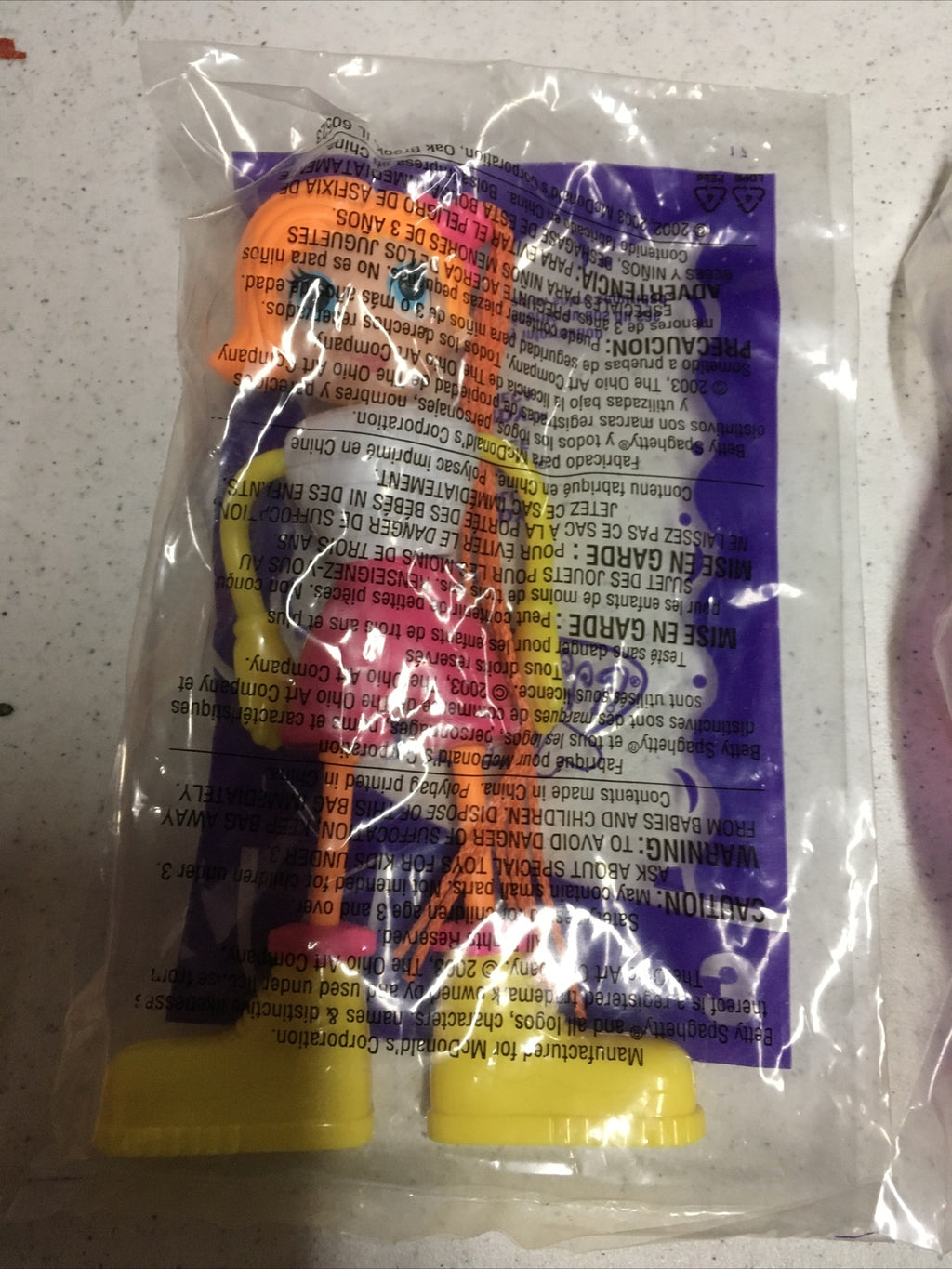 Lot2: 2003 MCDONALDS HAPPY MEAL BETTY SPAGHETTY TOYS #3 MANDY #1 Betty SEALED1