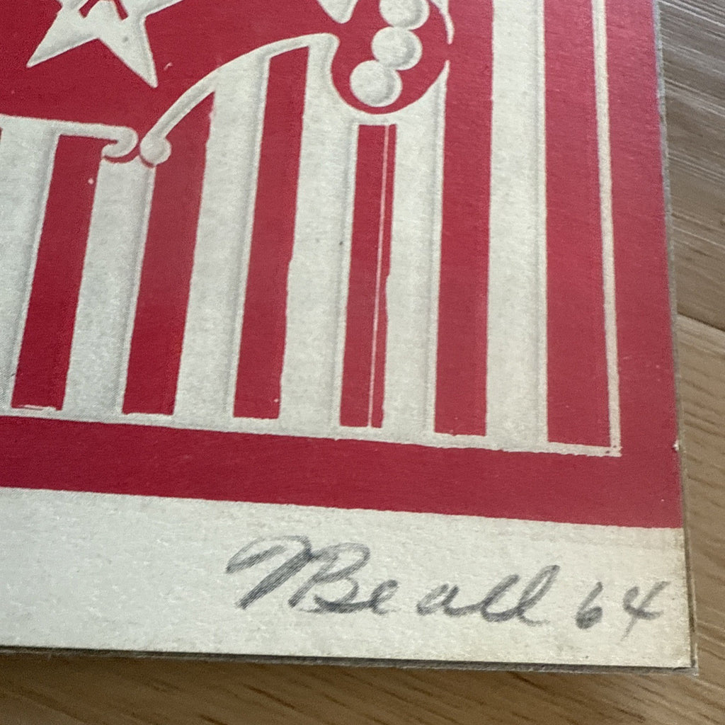 Original Poster: "Miz America", Poster For Exhibition "Dennis Beall 19643