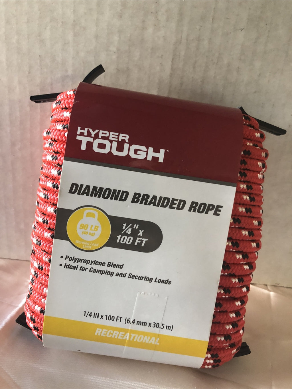 Hyper Tough Diamond Braided Rope 100FT Brand New0