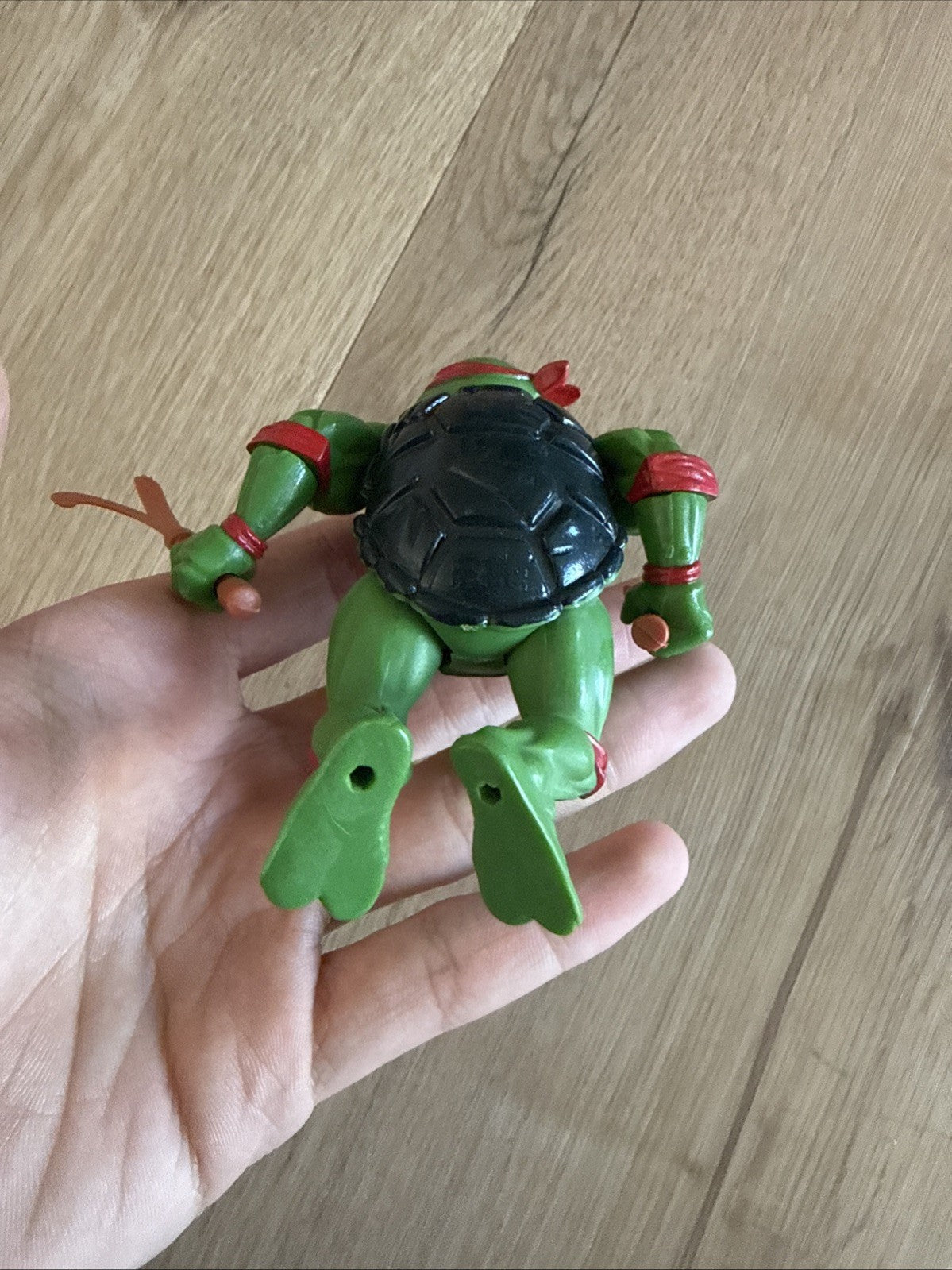 Teenage Mutant Ninja Turtles 1988 Raphael Soft Head TMNT 1 Original Sai VTG Rare4