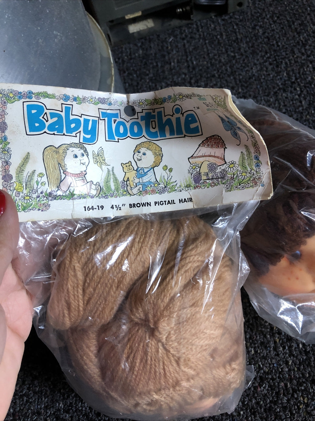 Lot of 2 Vintage Mangelsen's 4 1/2" Baby Toothie Heads 19841