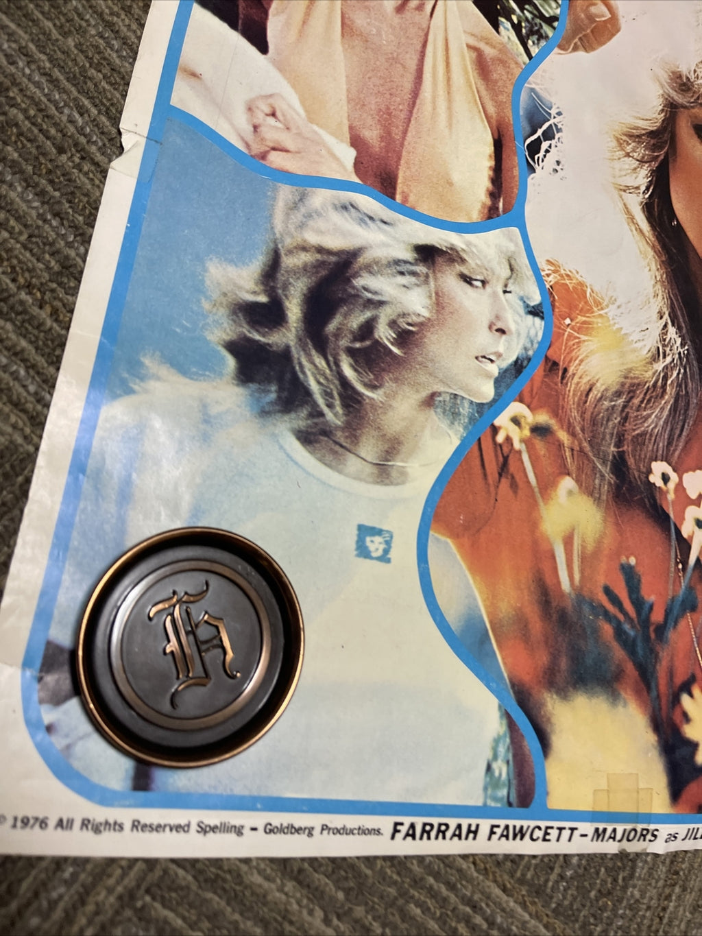 1976 Farrah Fawcett vintage poster Jill Charlie’s Angels Original Tv pin-up14