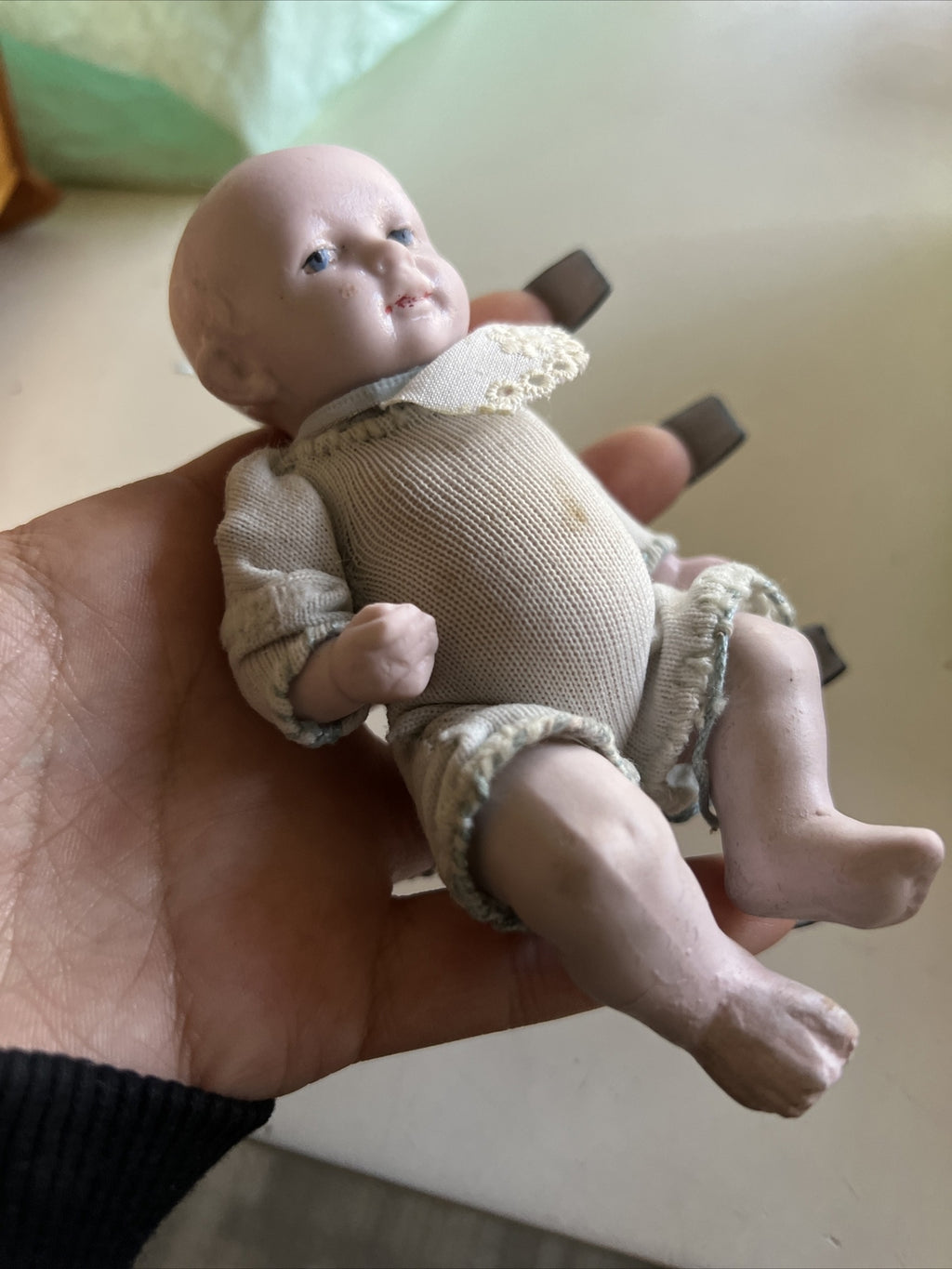 5” Vintage German Baby Boy Bisque Doll4