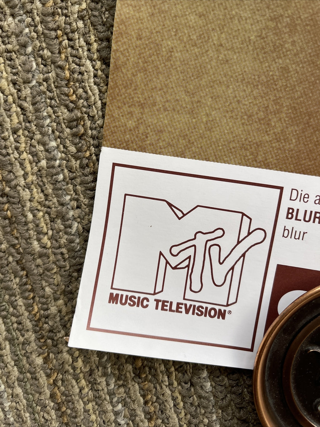 #198 1997 Blur Record Store Concert Promo Poster MTV 23” X 33” UK1