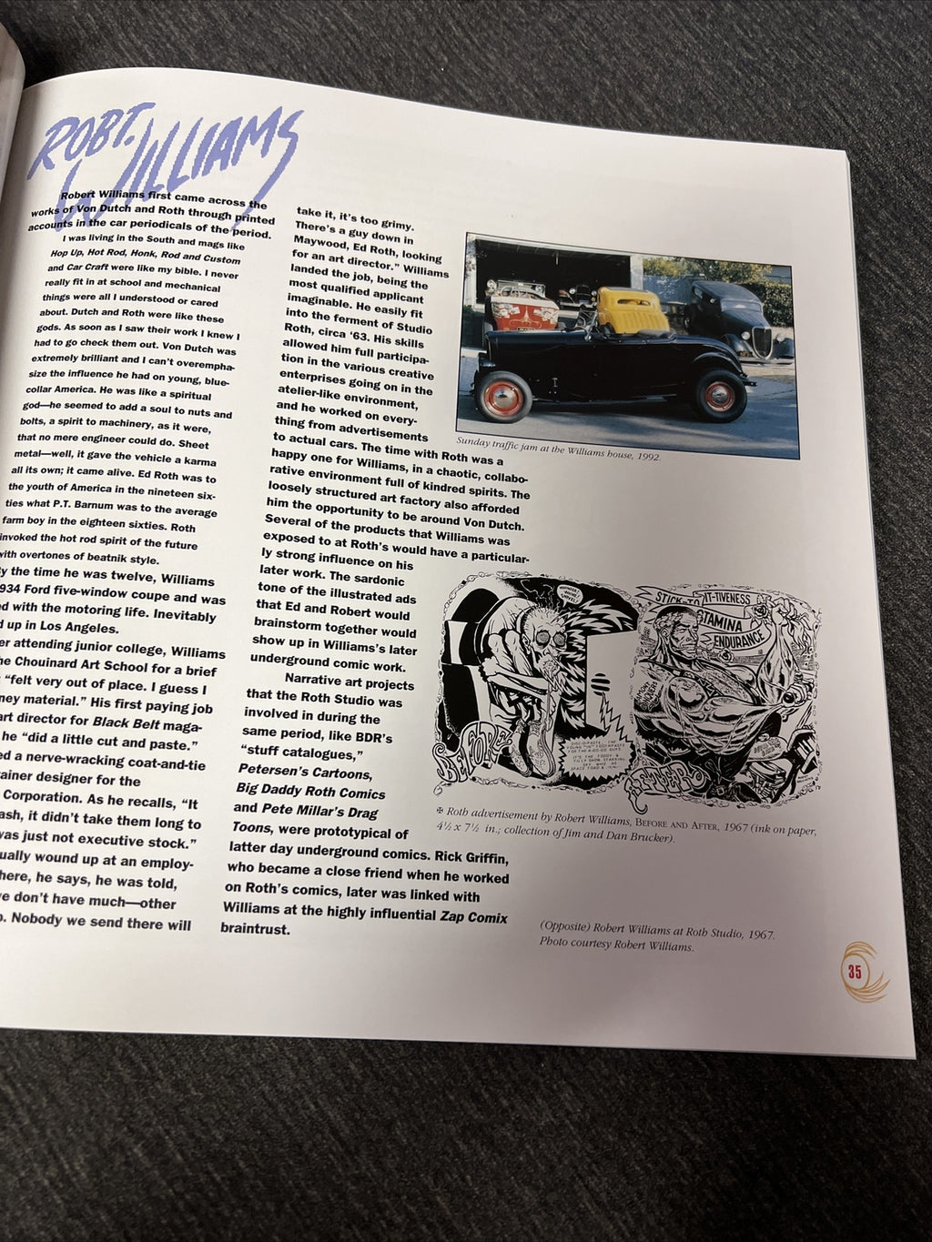 Robert Williams SIGNED AUTOGRAPHED Kustom Kulture Hot Rod Von Dutch Art Book3
