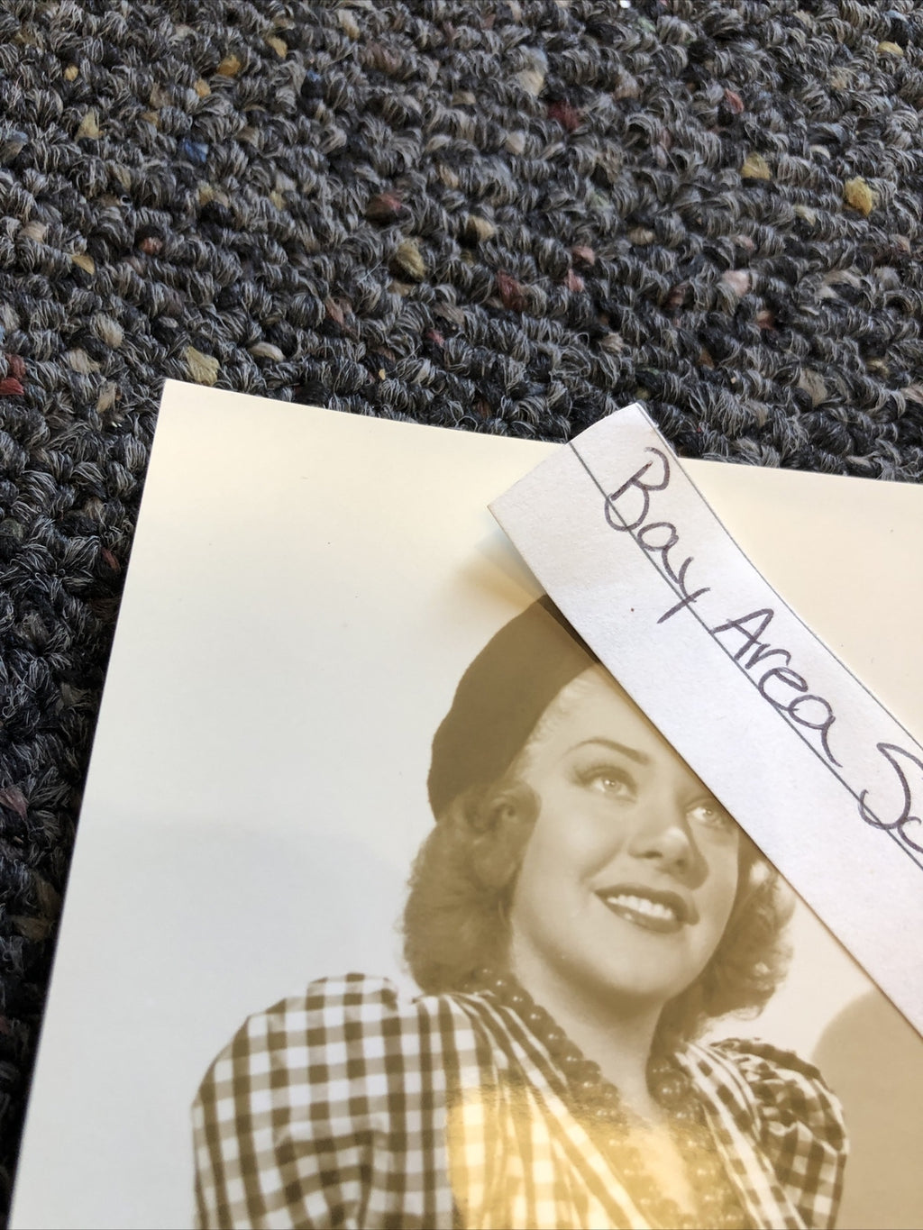 Rare Original Unpublished Photo Of ALICE FAYE Photograph Glamour Shot 8”x6”5