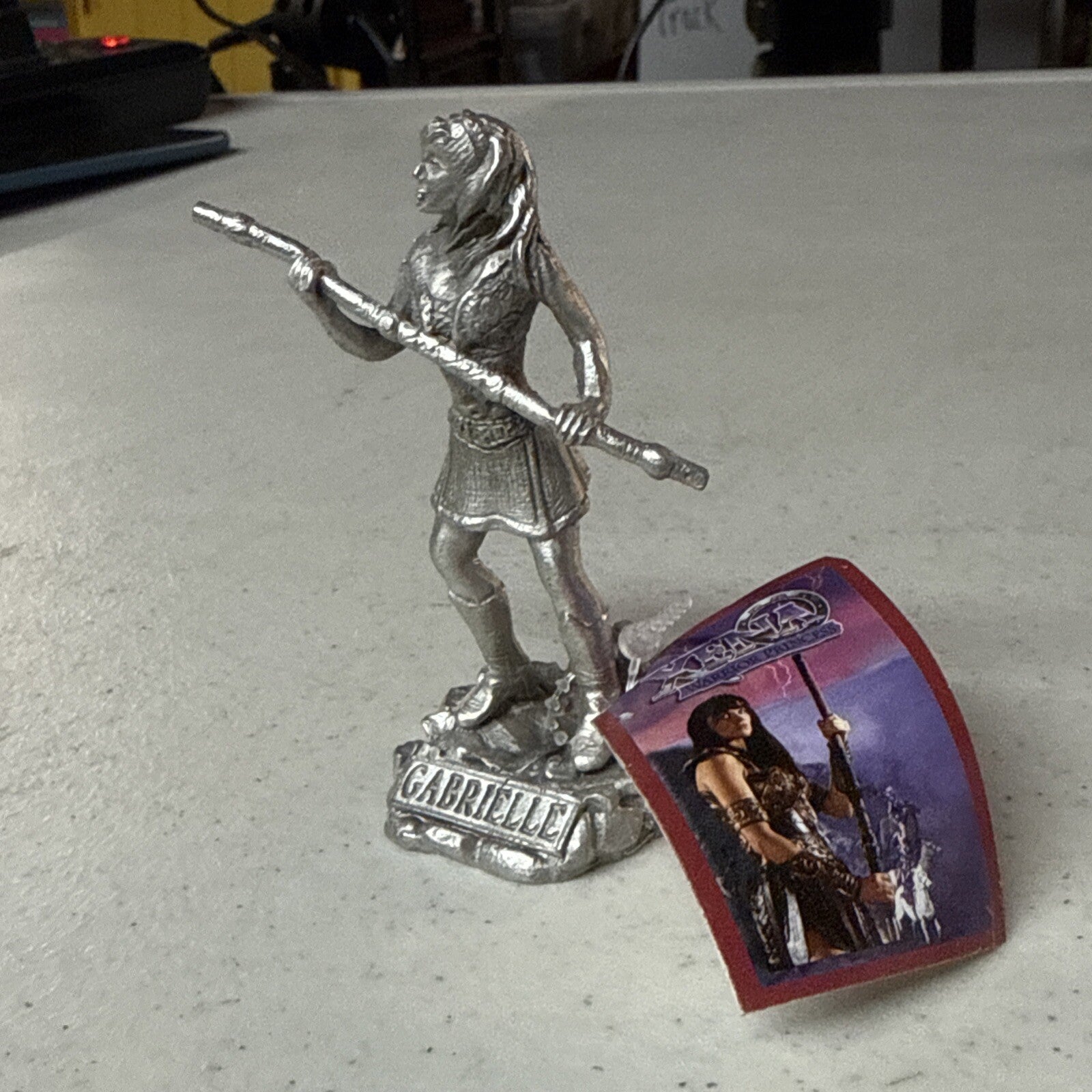 Xena Warrior Princess Pewter Statue Figure Figurine 3.5" Comstock Creations2